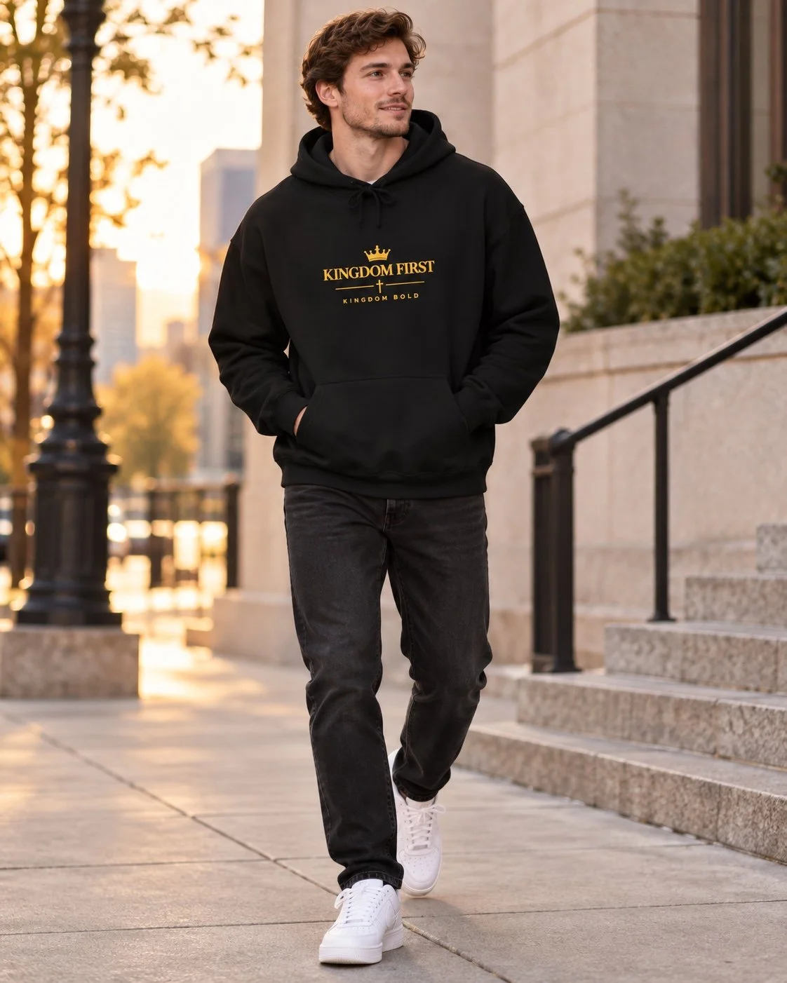 Kingdom First – Black Unisex Heavy Blend Hoodie