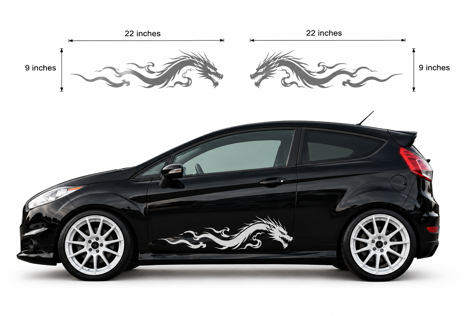 Spirit Dragon Door Sticker (Large)