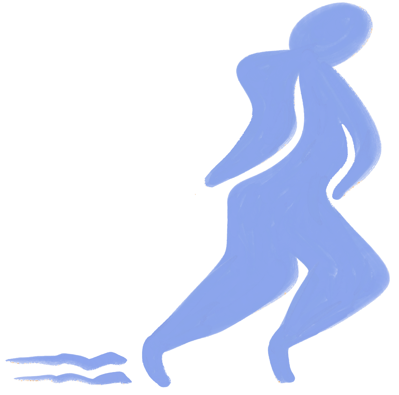 An illustration of a person running