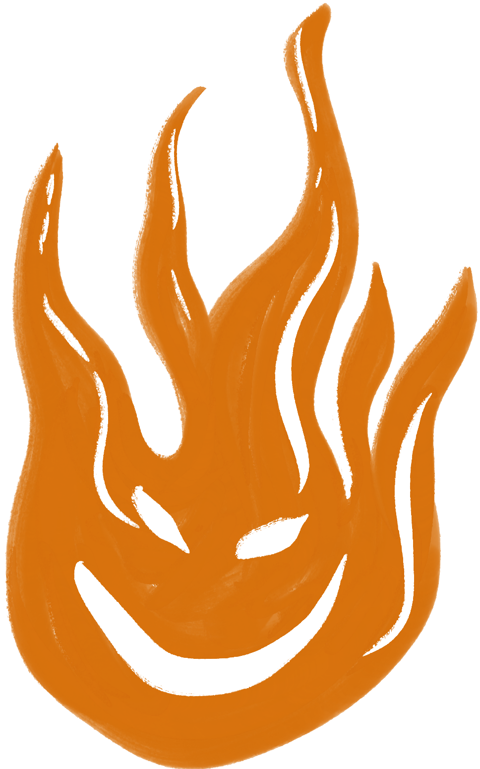 An illustration of a fire
