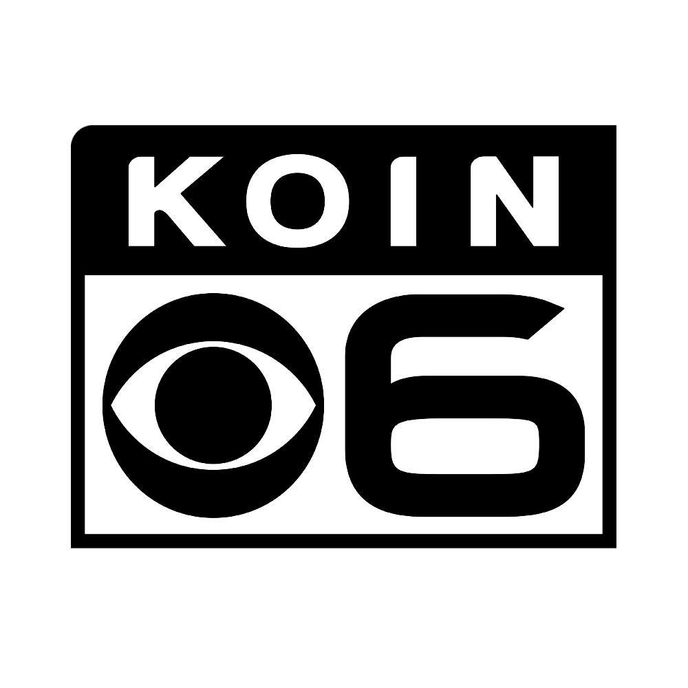 KOIN 6 CBS logo in black and white.