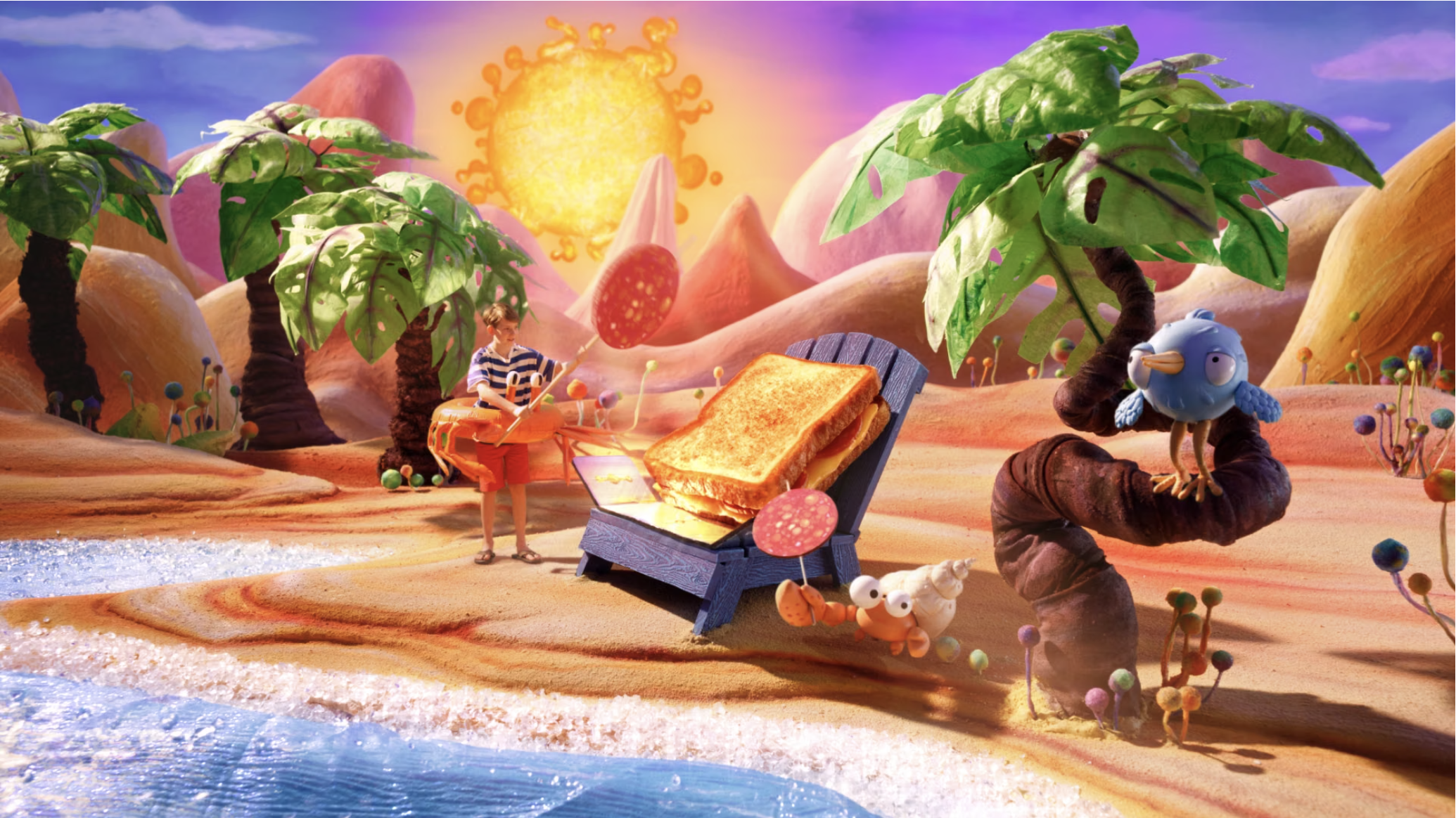 Lunchables "Crispy Grilled Cheesies" - Lead scenic painter/Modelmaker