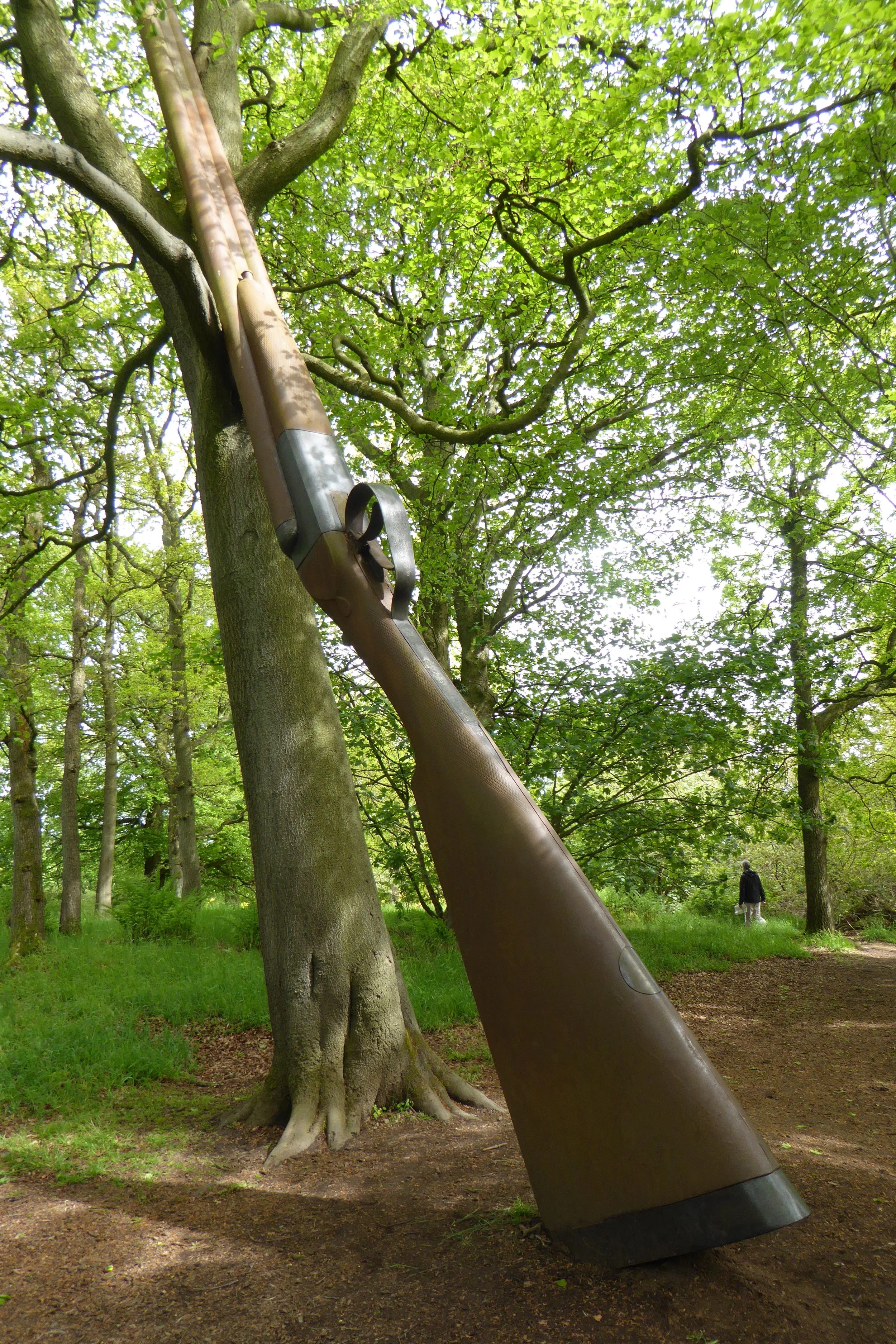 Cornelia Parker - Landscape with gun and tree - Steel engraving