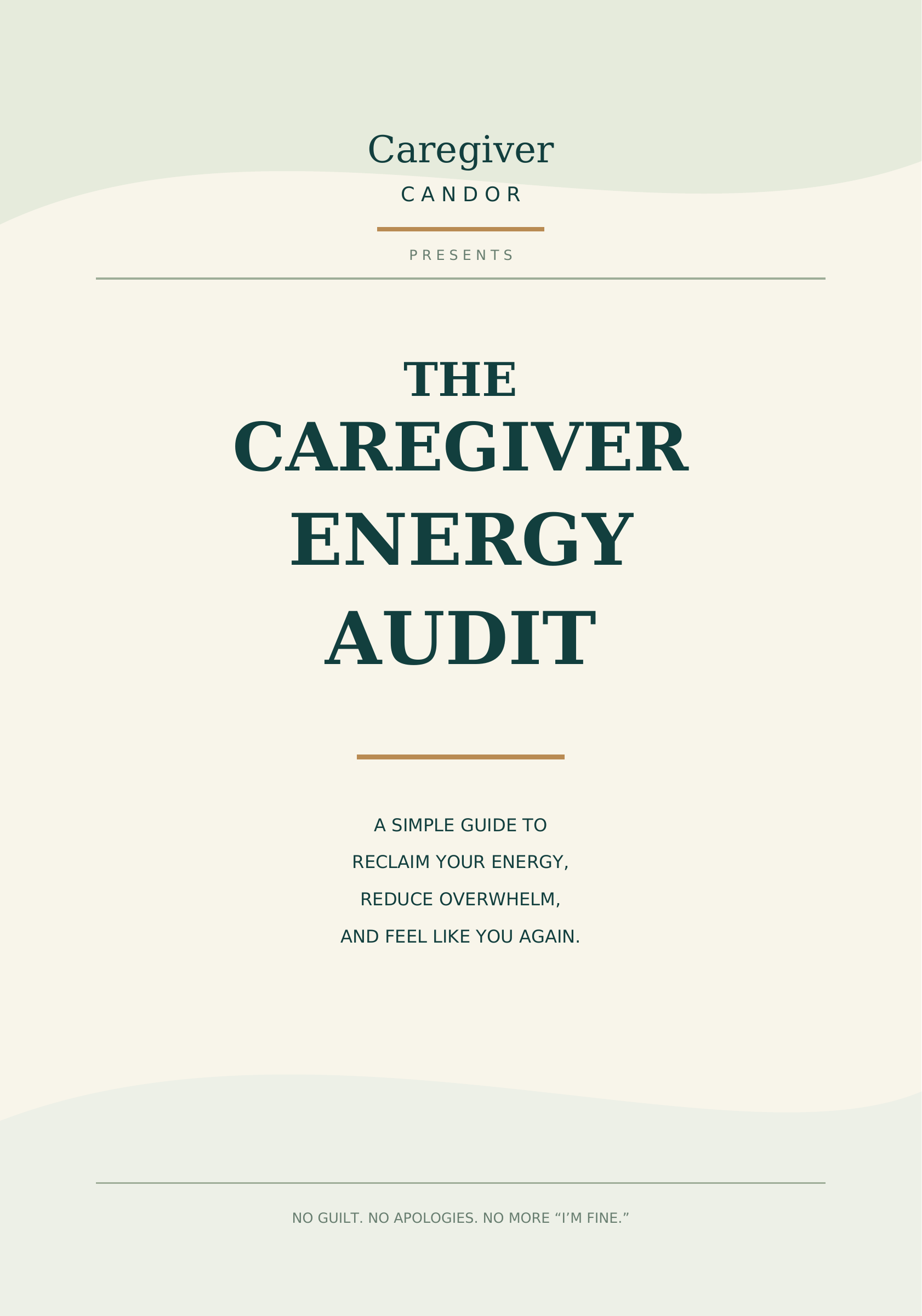 The Caregiver Energy Audit