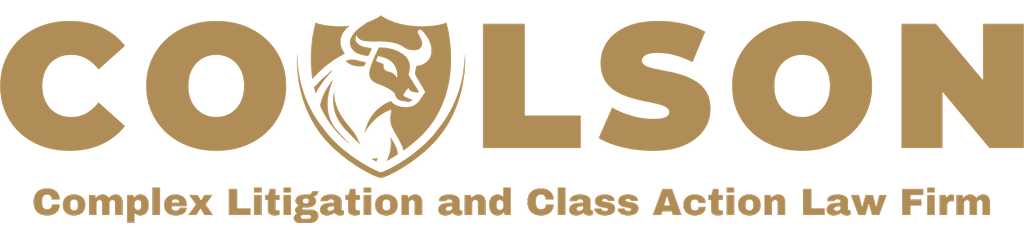 Logo for Colson, a complex litigation and class action law firm, featuring a lion's head within a shield.