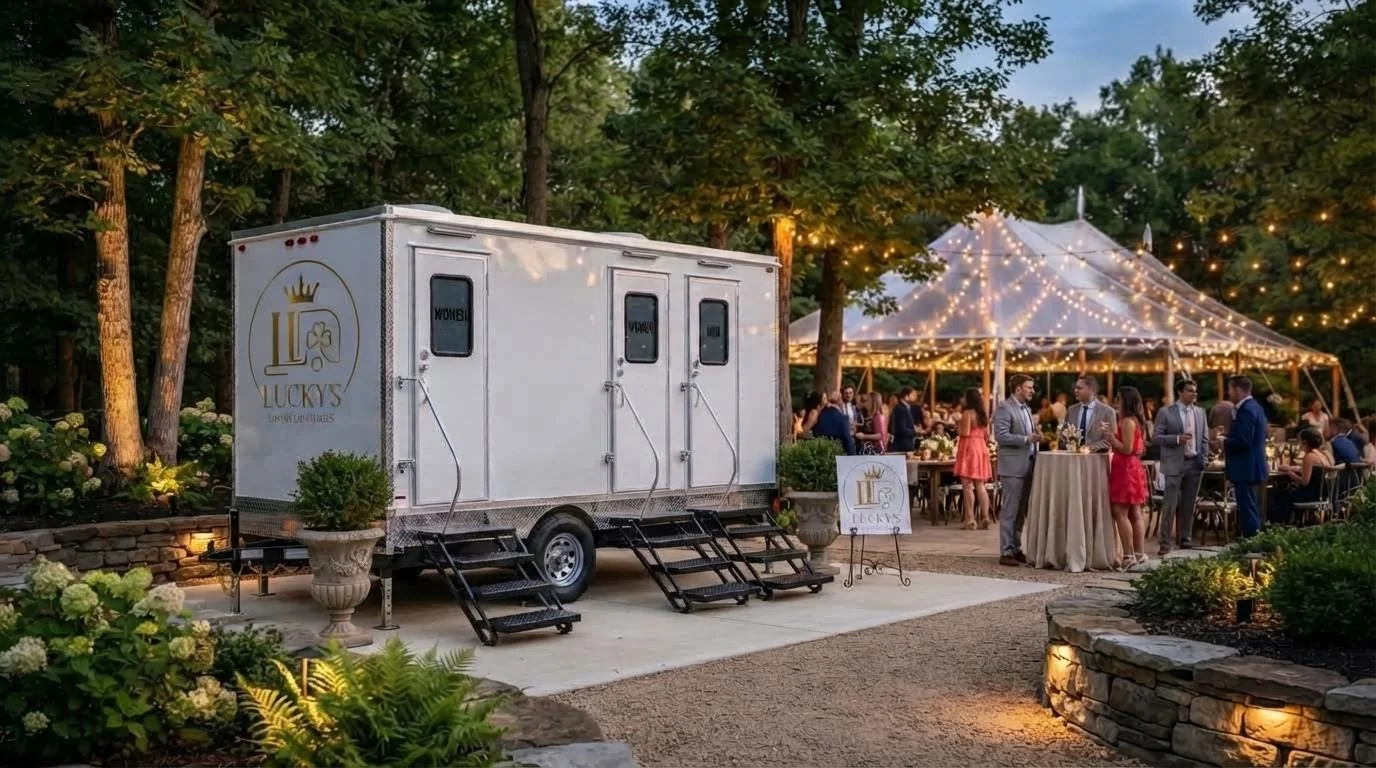 Outdoor wedding reception in Western Pennsylvania