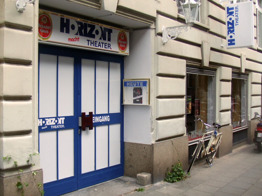 Die KeinKunst Drags Köln - Außenansicht vom Horizont Theater