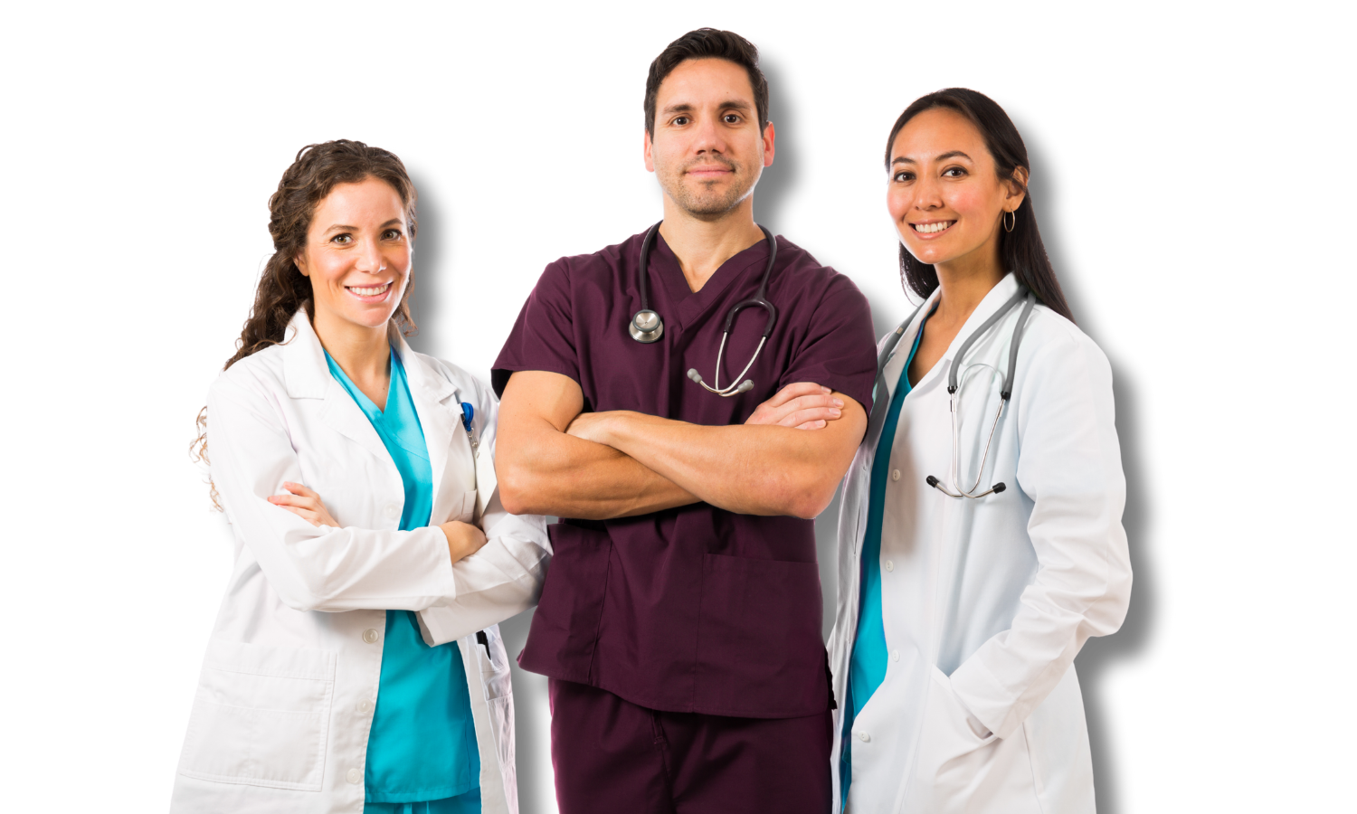 Group of male and female healthcare providers