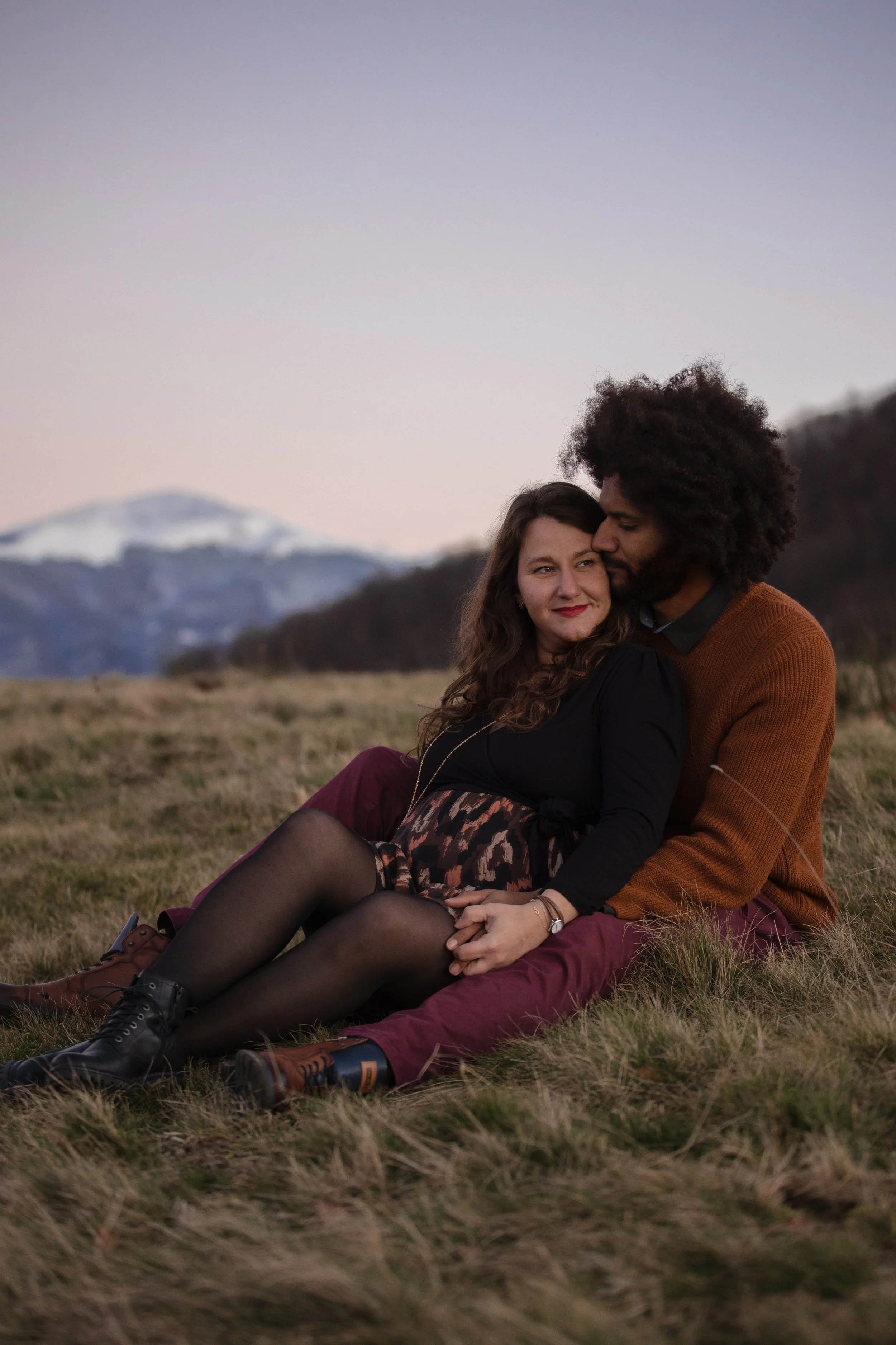 	
Séance photo en amoureux, pour fêter la grossesse, maternité, dans les Landes avec Emilie De Freitas Photographie