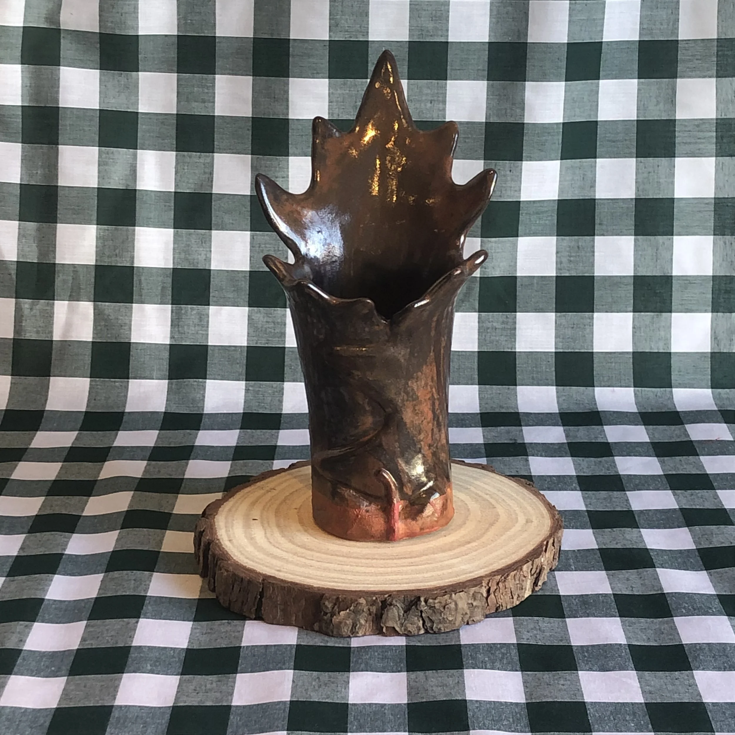 Maple Leaf Vase