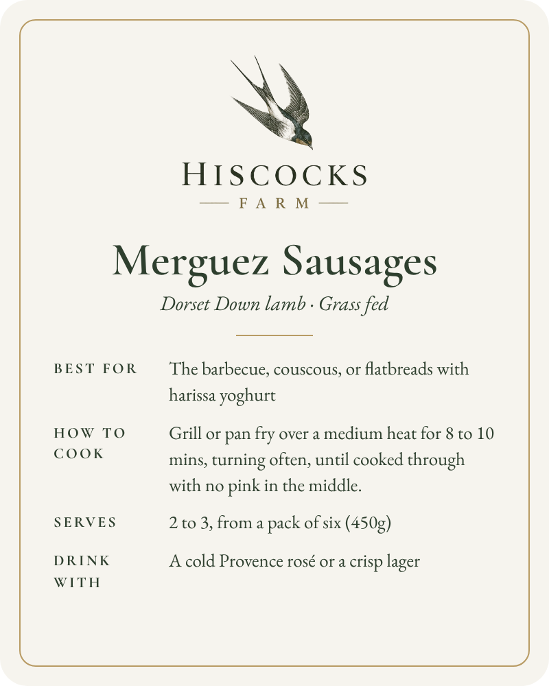 Dorset Down Merguez Sausages