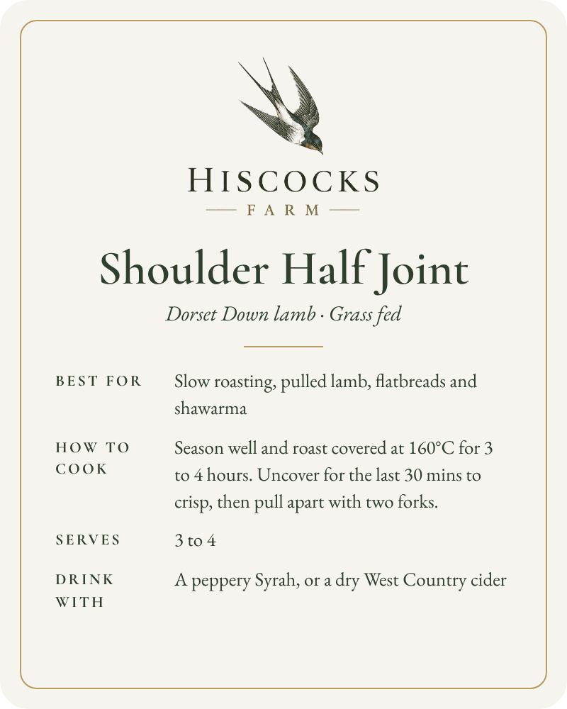 Dorset Down Shoulder Half Joint