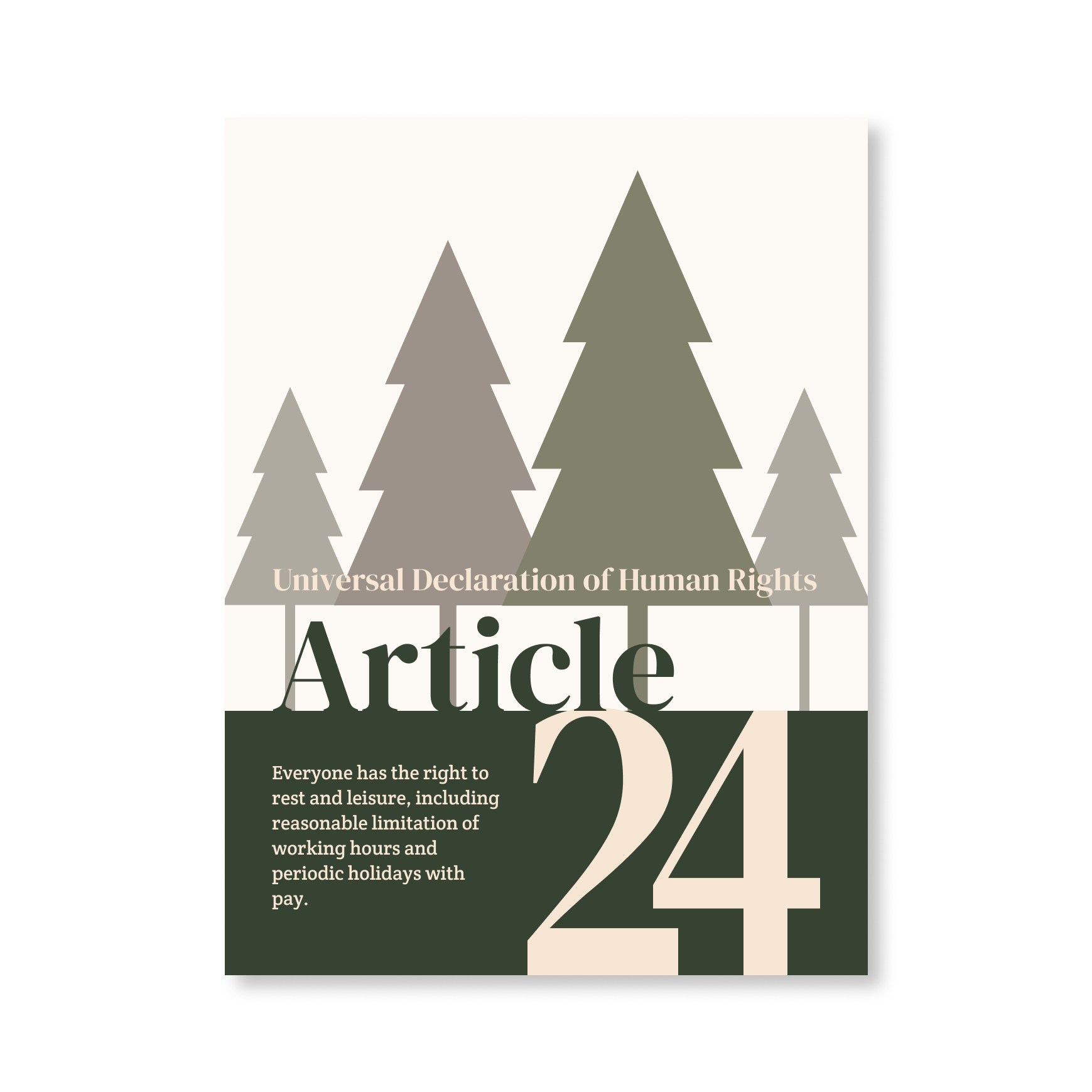 UDHR Article 24 Poster