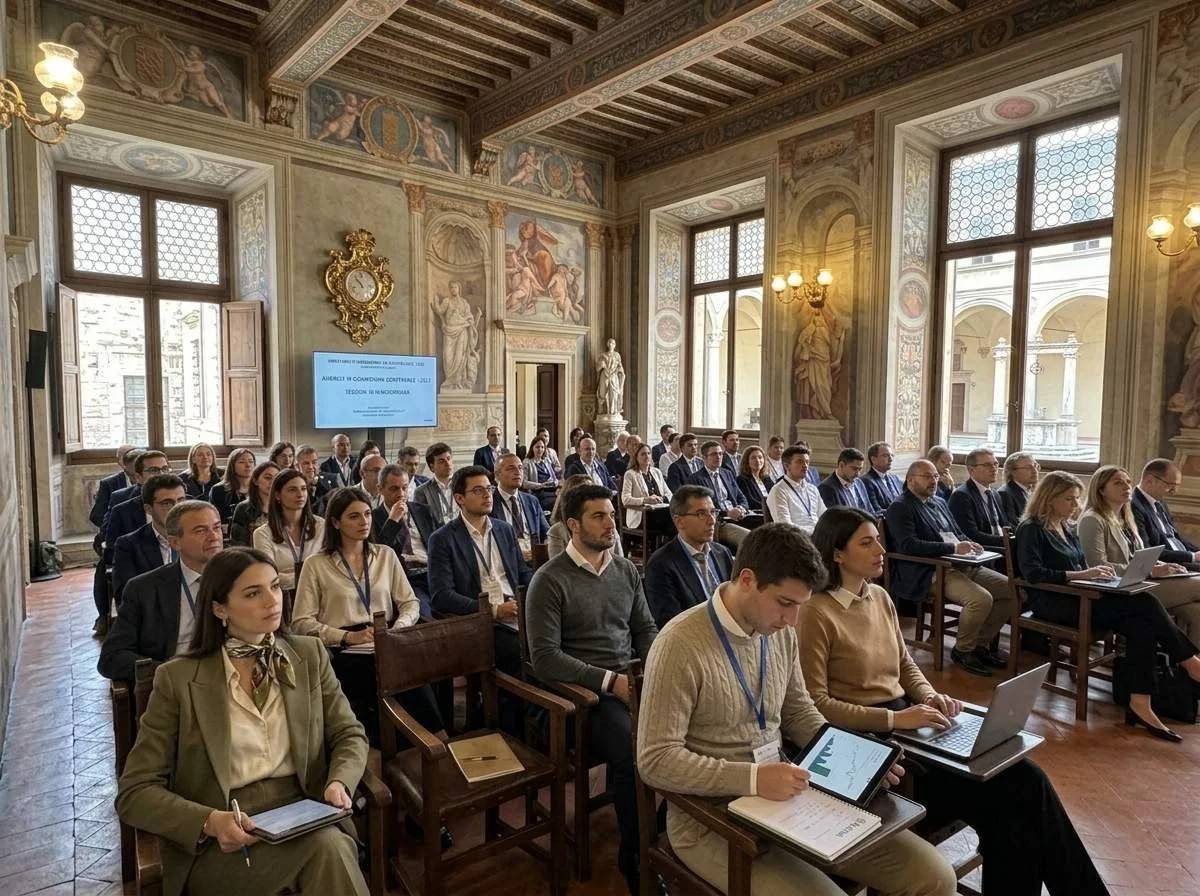 Sala gremita di partecipanti durante un congresso formativo con i docenti della scuola SAPP.