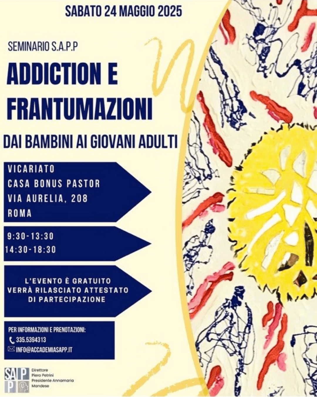 Seminario SAPP addiction e frantumazioni.