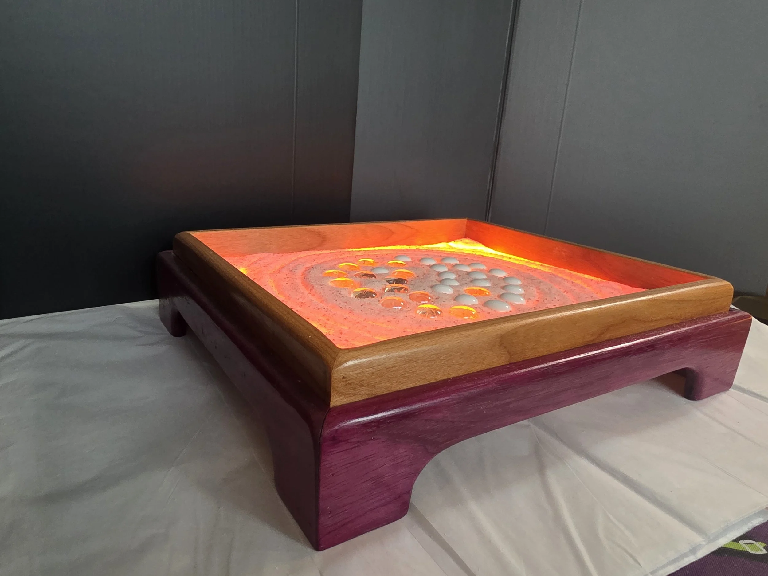 Illuminated Himalayan Salt Zen Garden