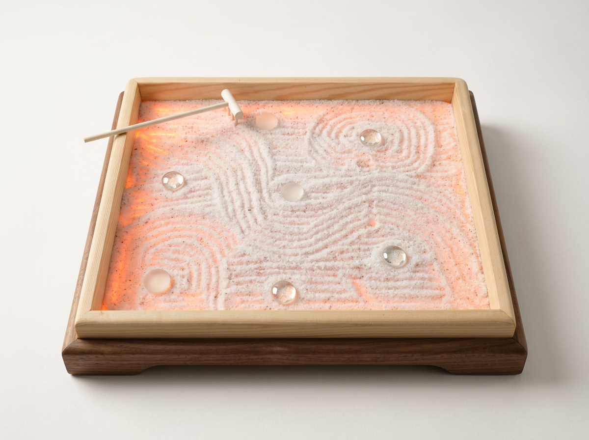 Zen Garden with Himalayan Pink Salt Light