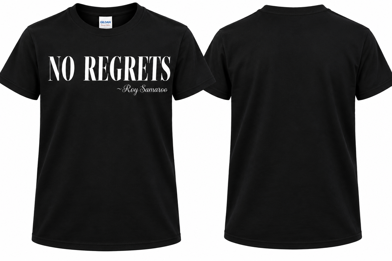 No Regrets Black T-Shirt Mockup.png