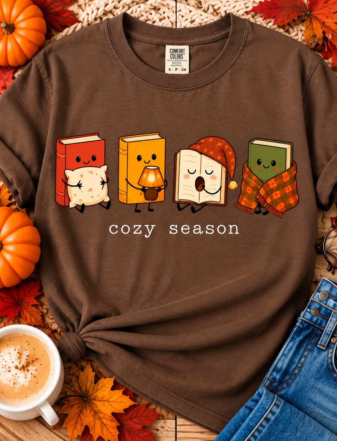 Cozy Season Book Lover T-Shirt