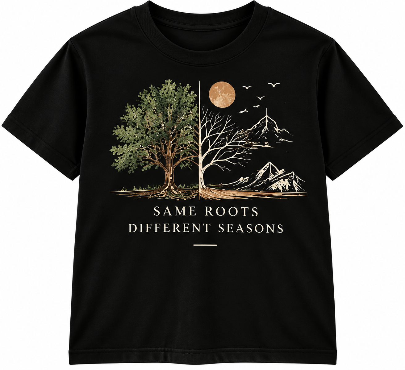Same Roots, Different Seasons T-Shirt.png