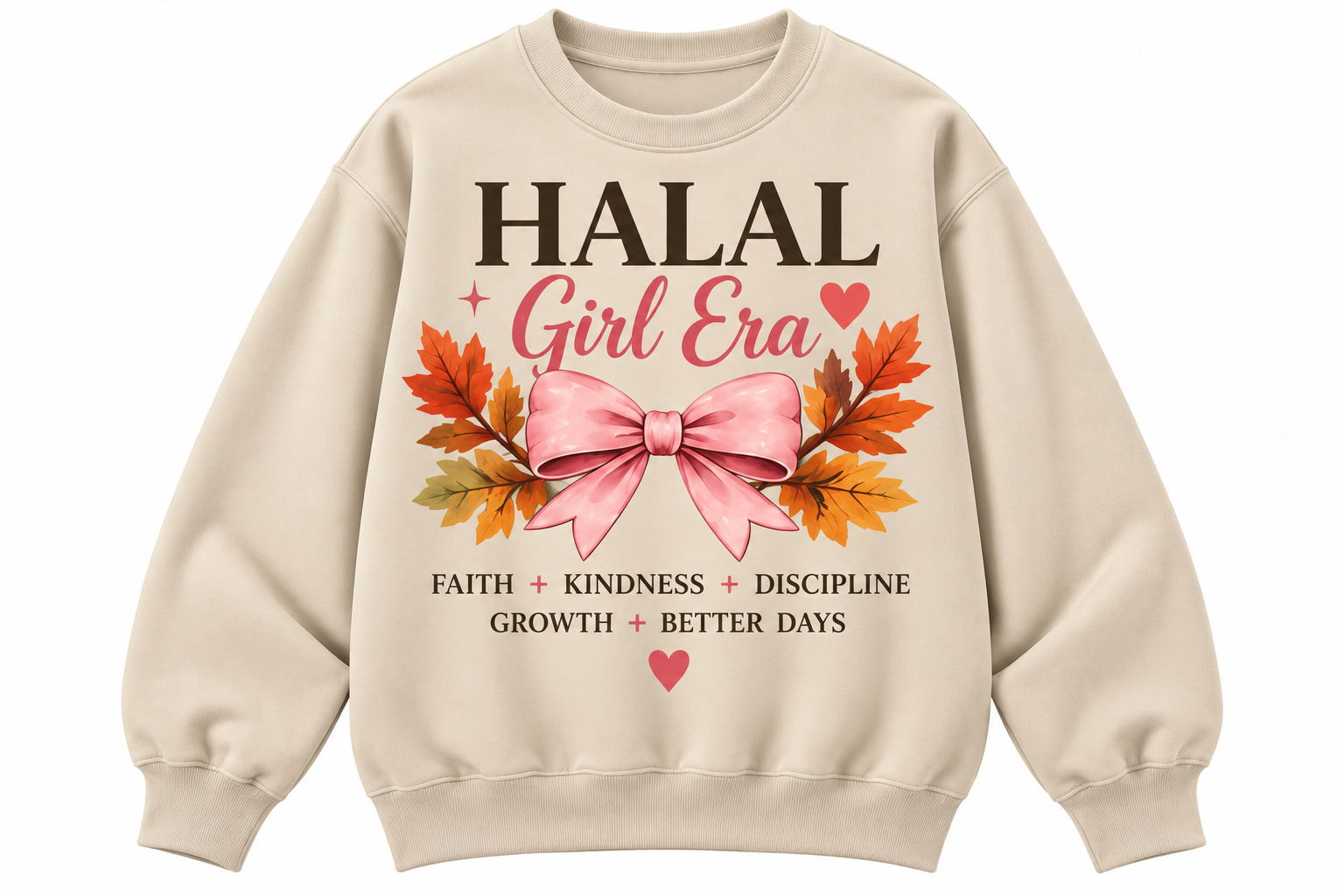 Halal Girl Era Autumn Bow Sweatshirt.png
