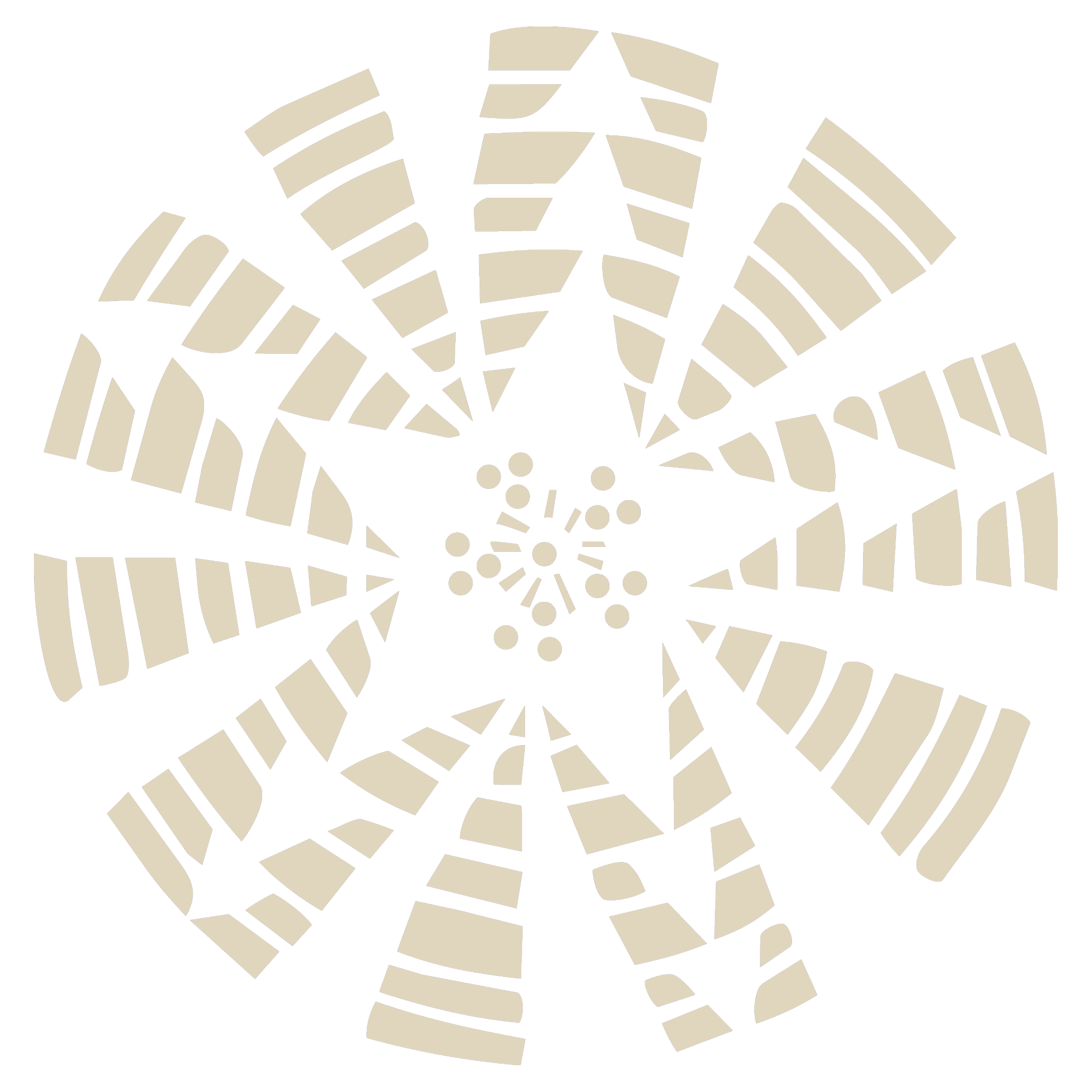Ohlone round decorative element.
