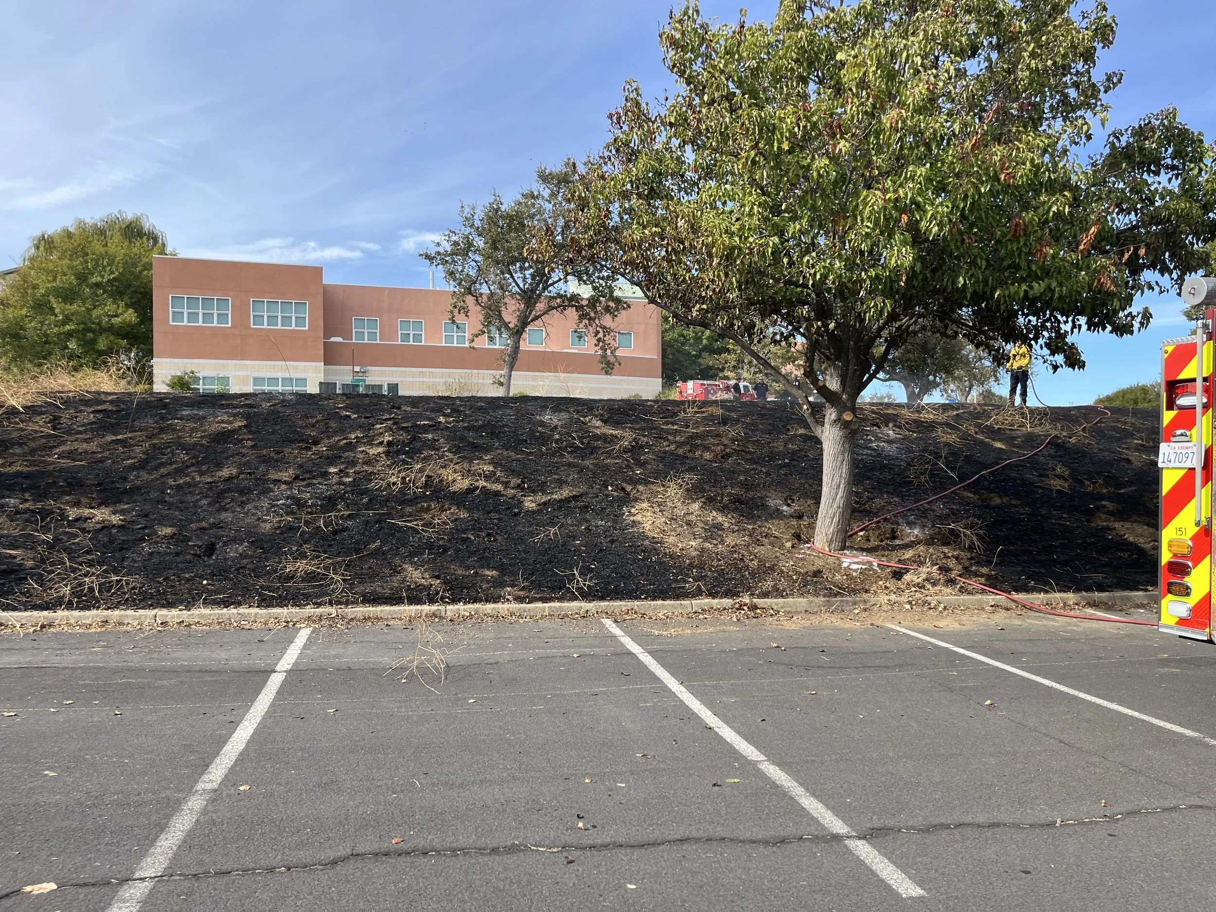 Burn area from below