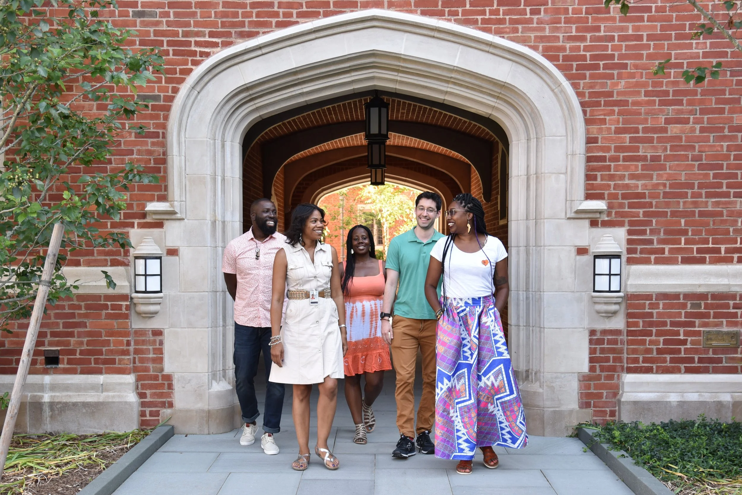 District of Columbia Team at the Intensive Session, July 2018. (From left to right: Kwame Adu-Wusu, Kalah Bell, Anita Galloway, Zachary Meyers, and Tierra Ingram.)