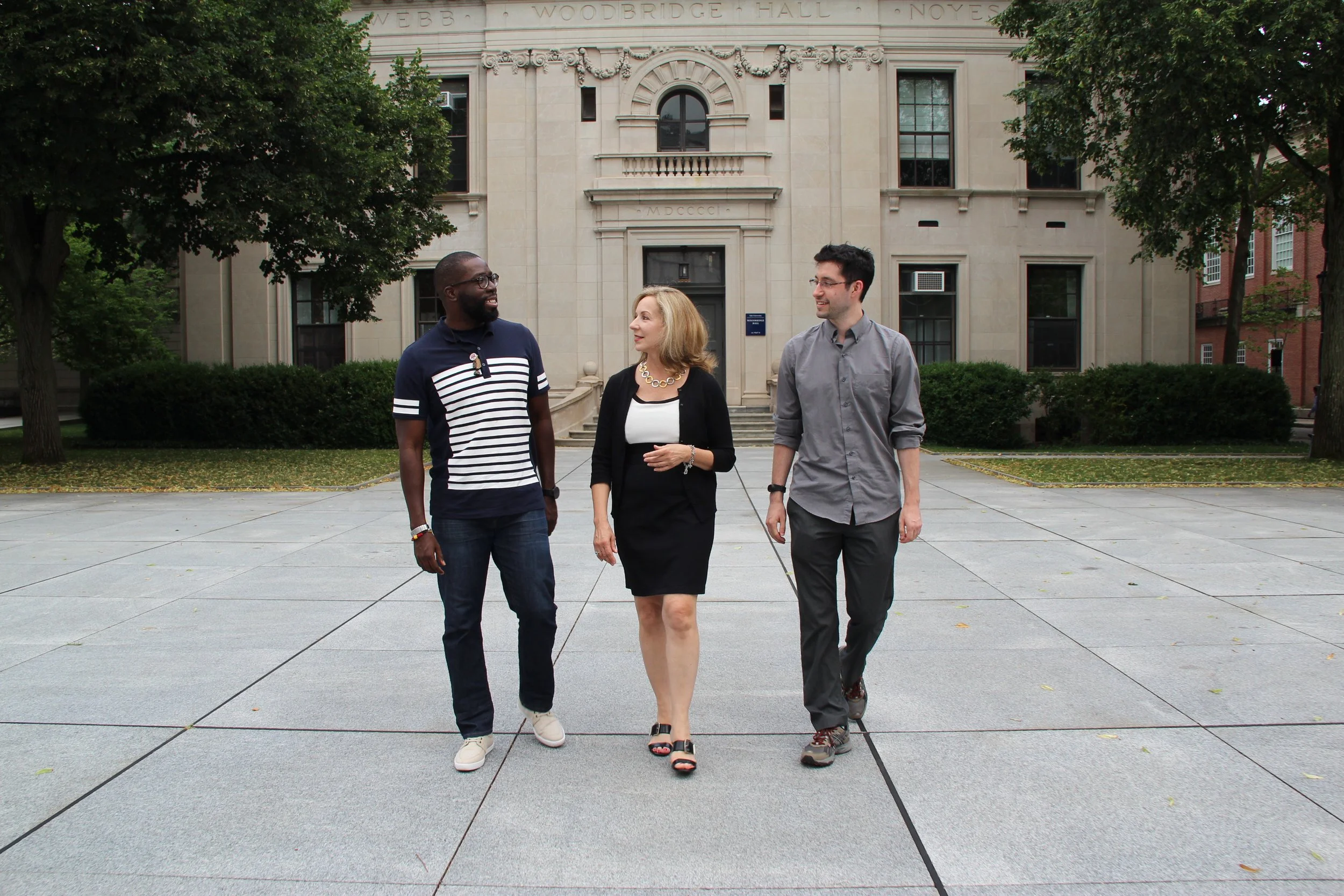 District of Columbia Team at the Intensive Session, July 2017. (From left to right: National Fellows Zachary Meyers, Donna Bonavia, and Kwame Adu-Wusu.)
