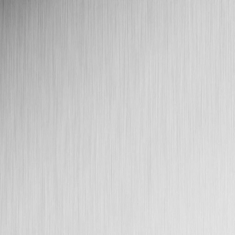 Close-up of a textured metal surface with vertical lines.