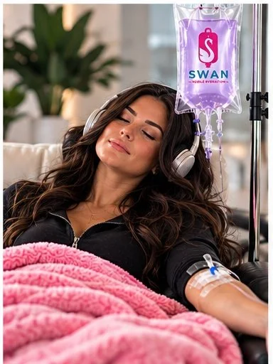 getting a NAD plus IV wellness service from Swan Hydration near Pittsburgh