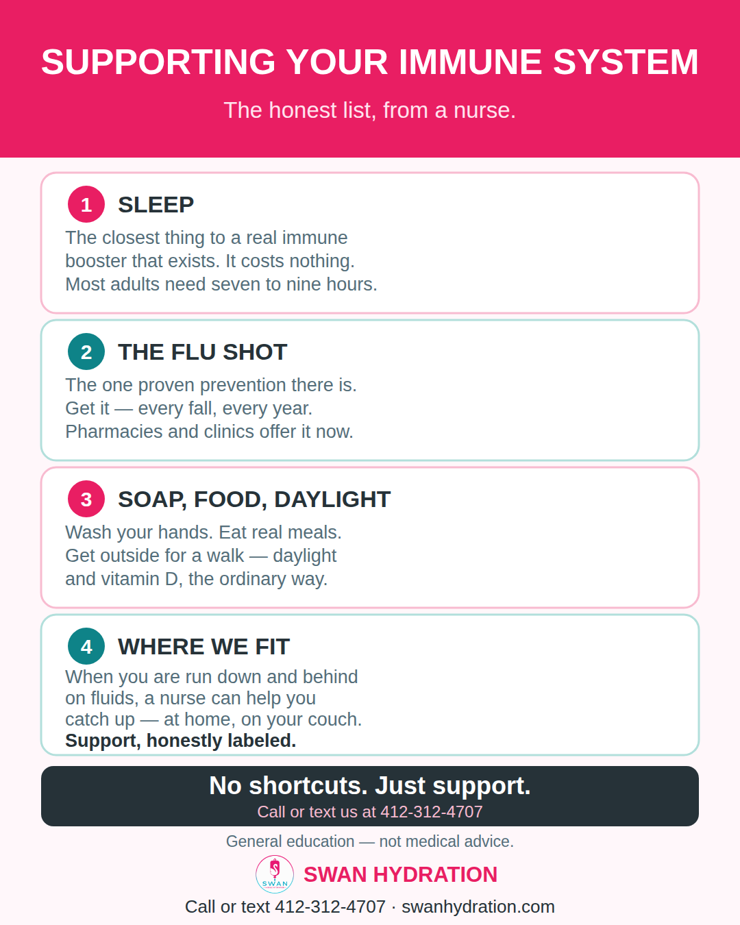 Supporting your immune system — sleep, the flu shot, and Immunity IV support in Pittsburgh