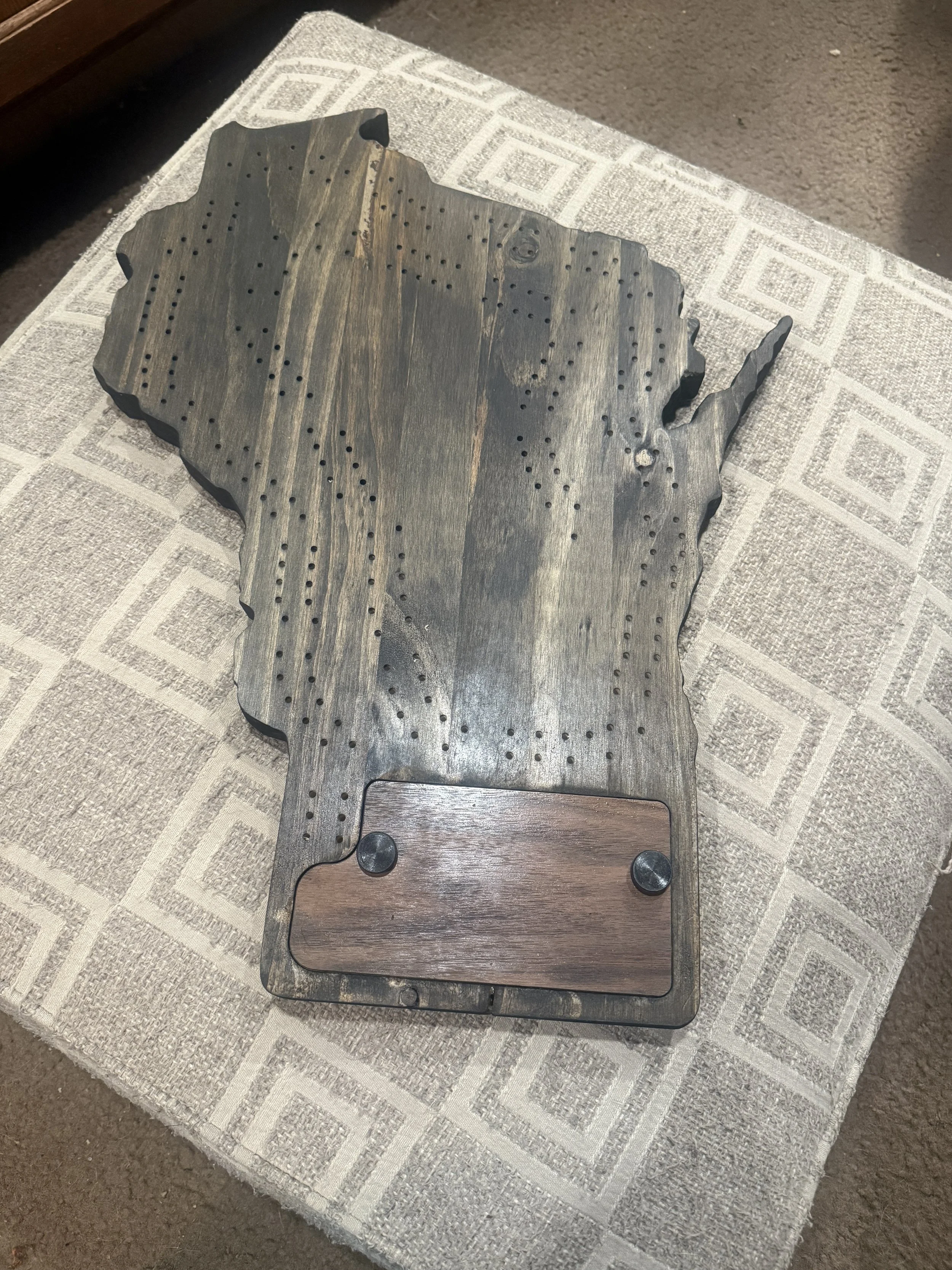 Wisconsin Cribbage Board w/ Storage