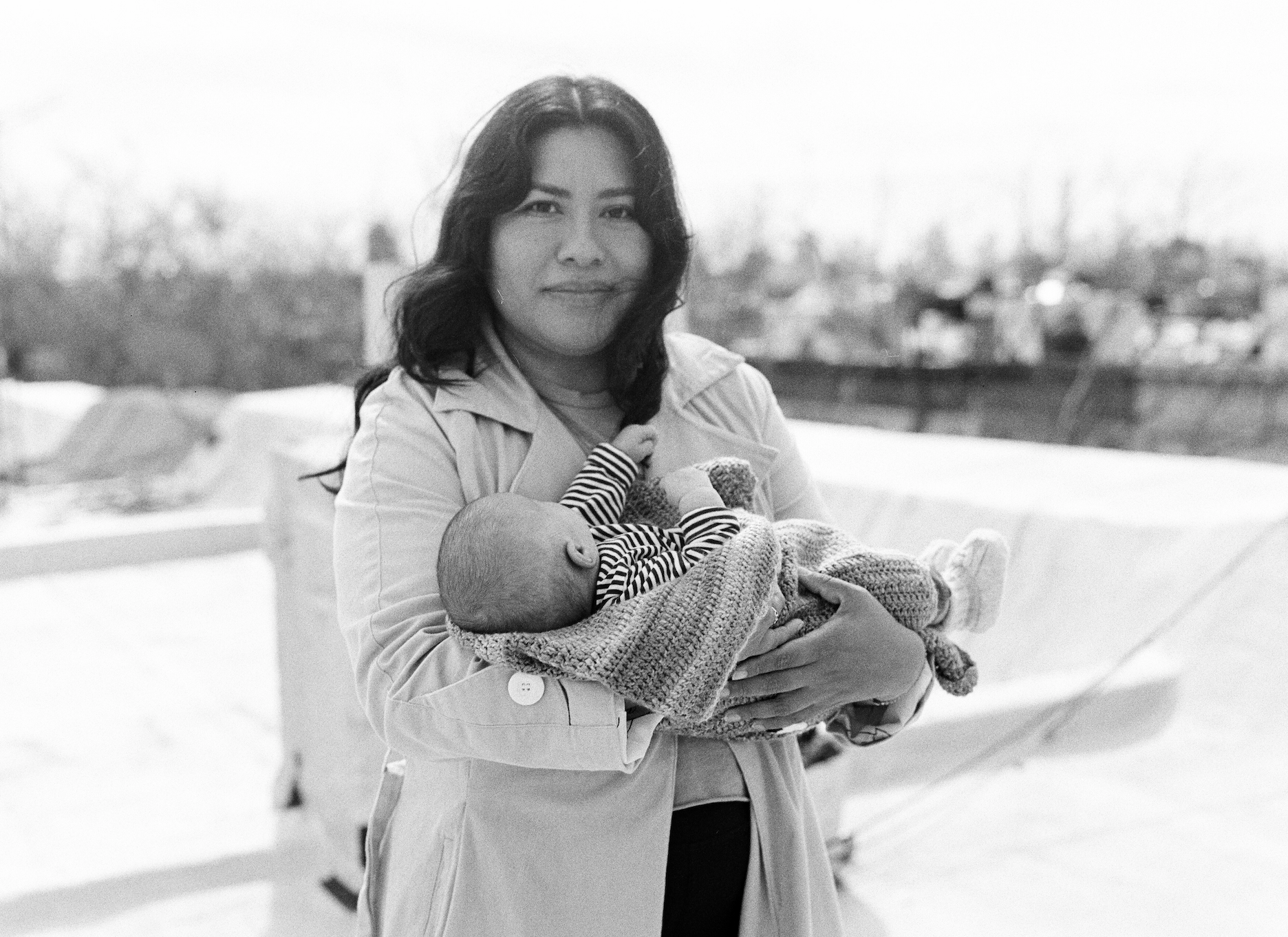With my first niece. 