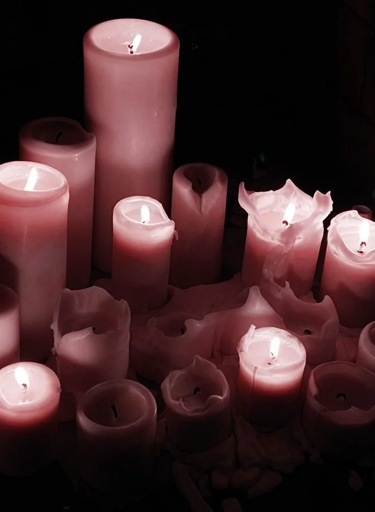 Pink Love Spell Pre-Carved Candle Set