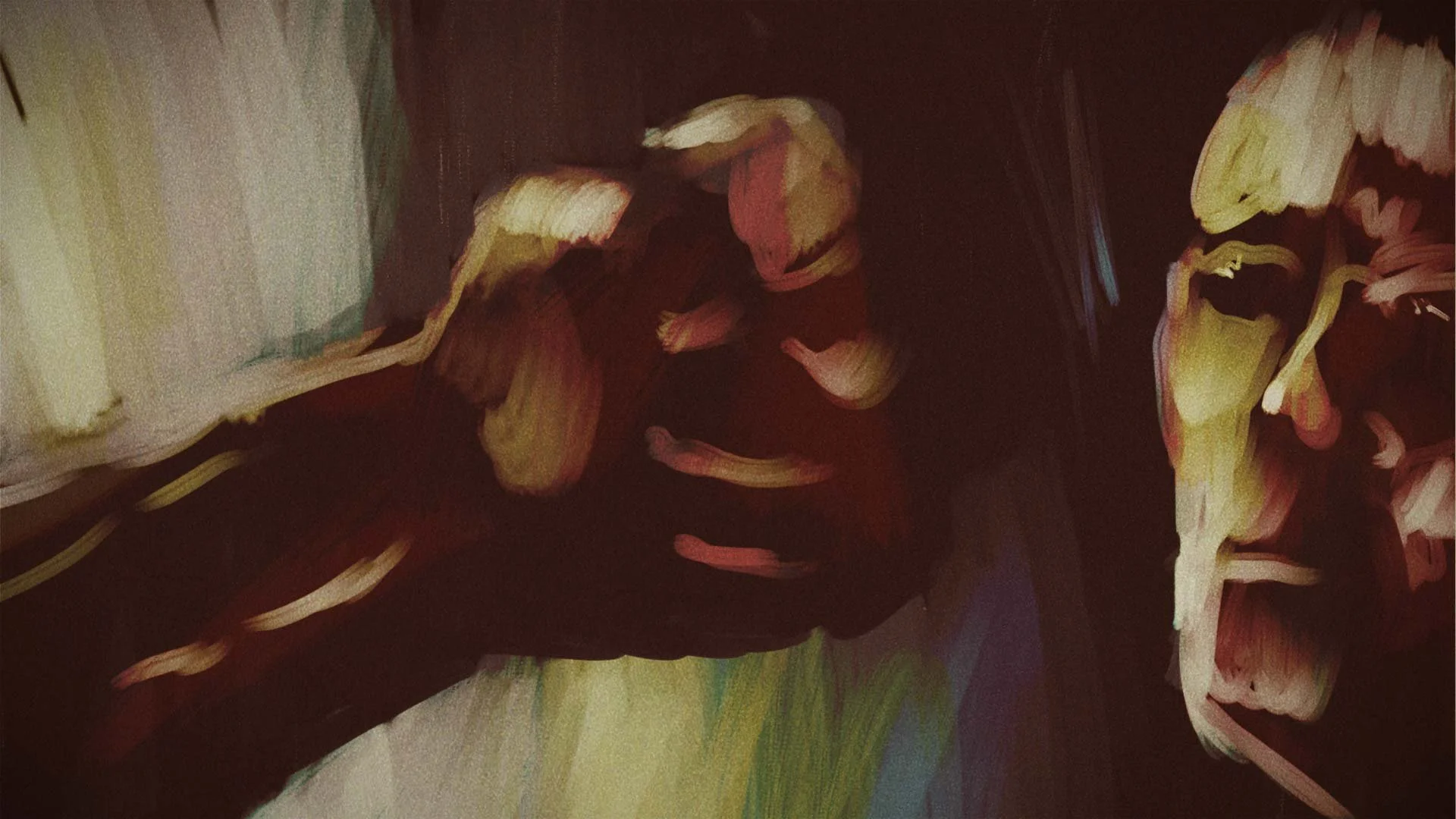 A fist swings toward Dhoom Das's face — The Price of Free.