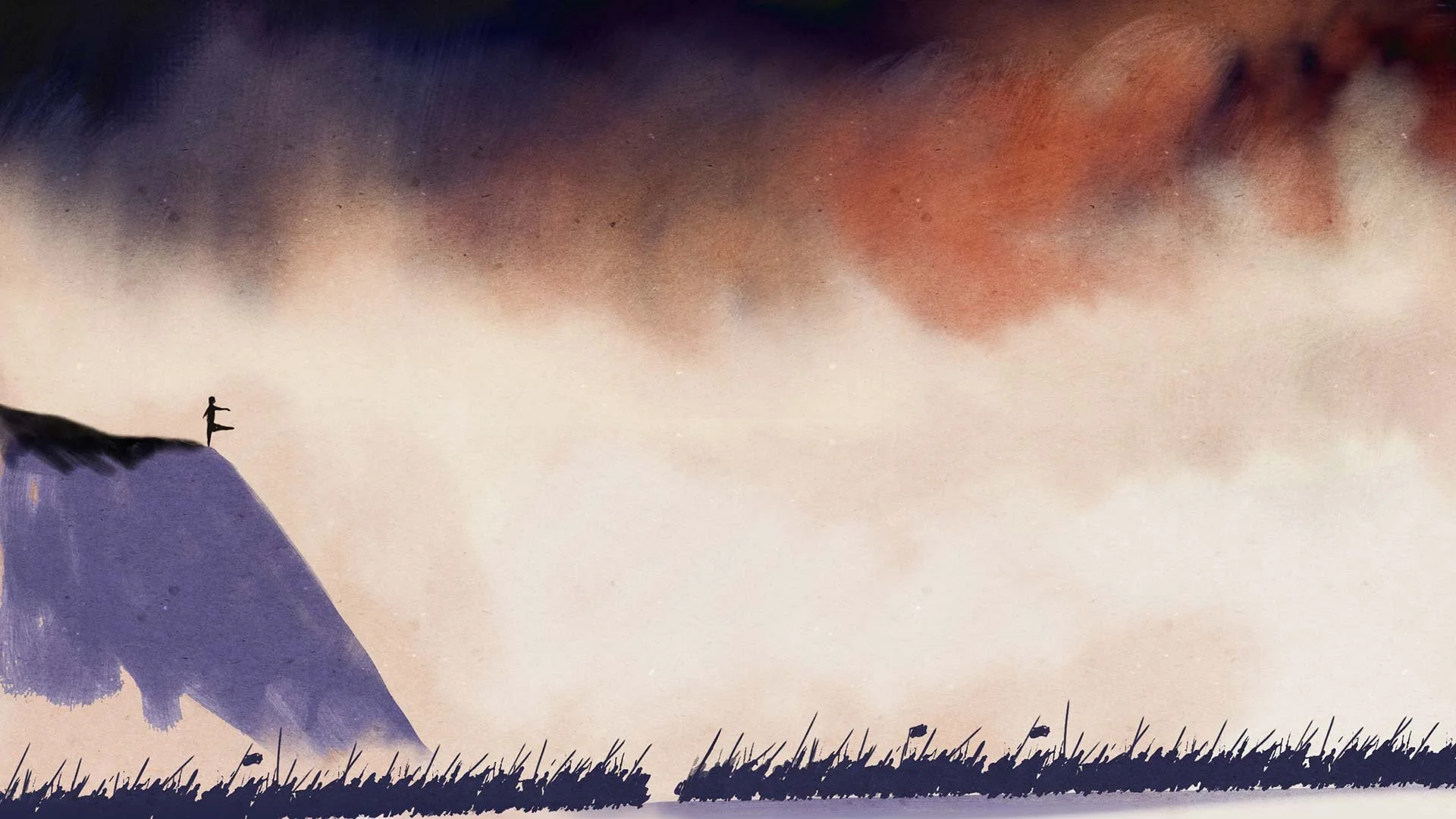 Malalai stands on a mountaintop, calling down to the soldiers below — He Named Me Malala.
