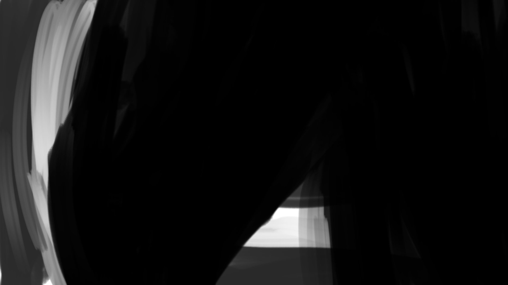 A shadow fills the frame as the men press forward — The Price of Free.