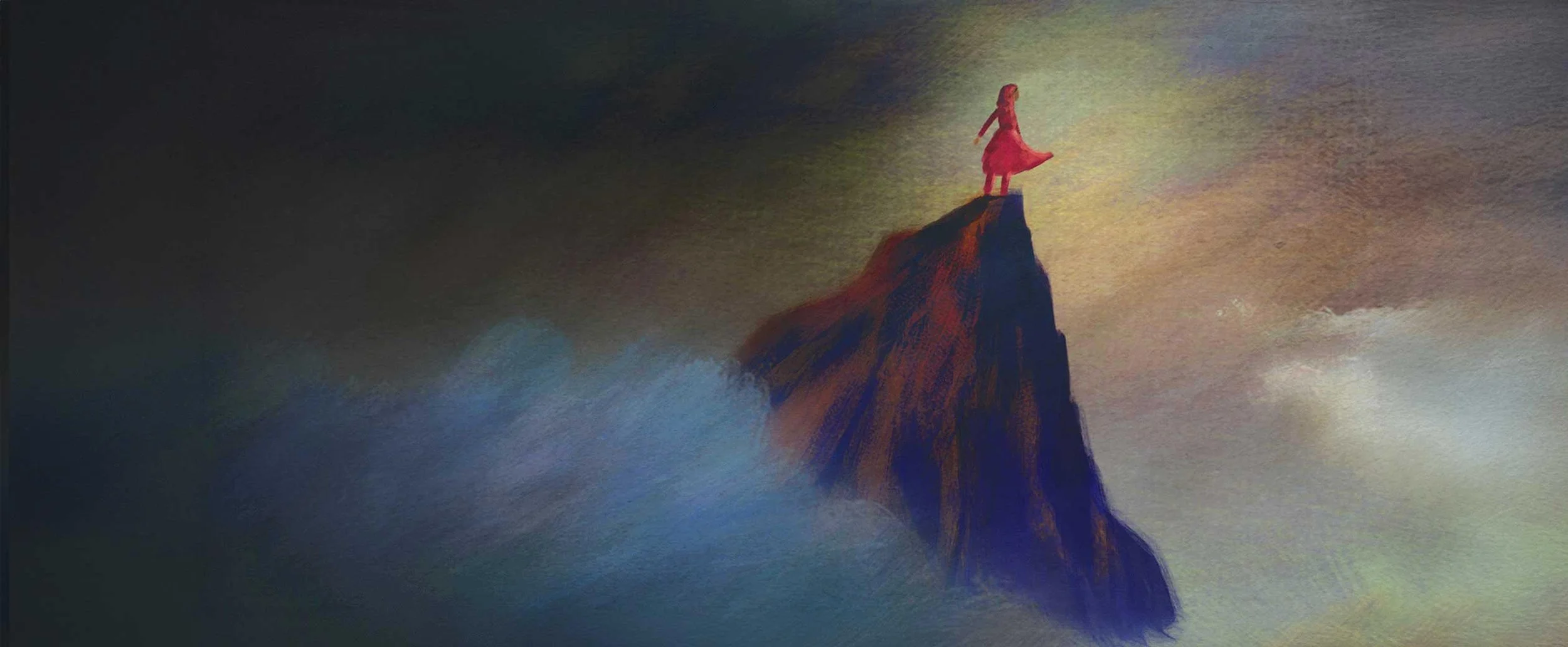 Malalai of Maiwand, after whom Malala was named, stands on a mountaintop, ready to speak — He Named Me Malala.