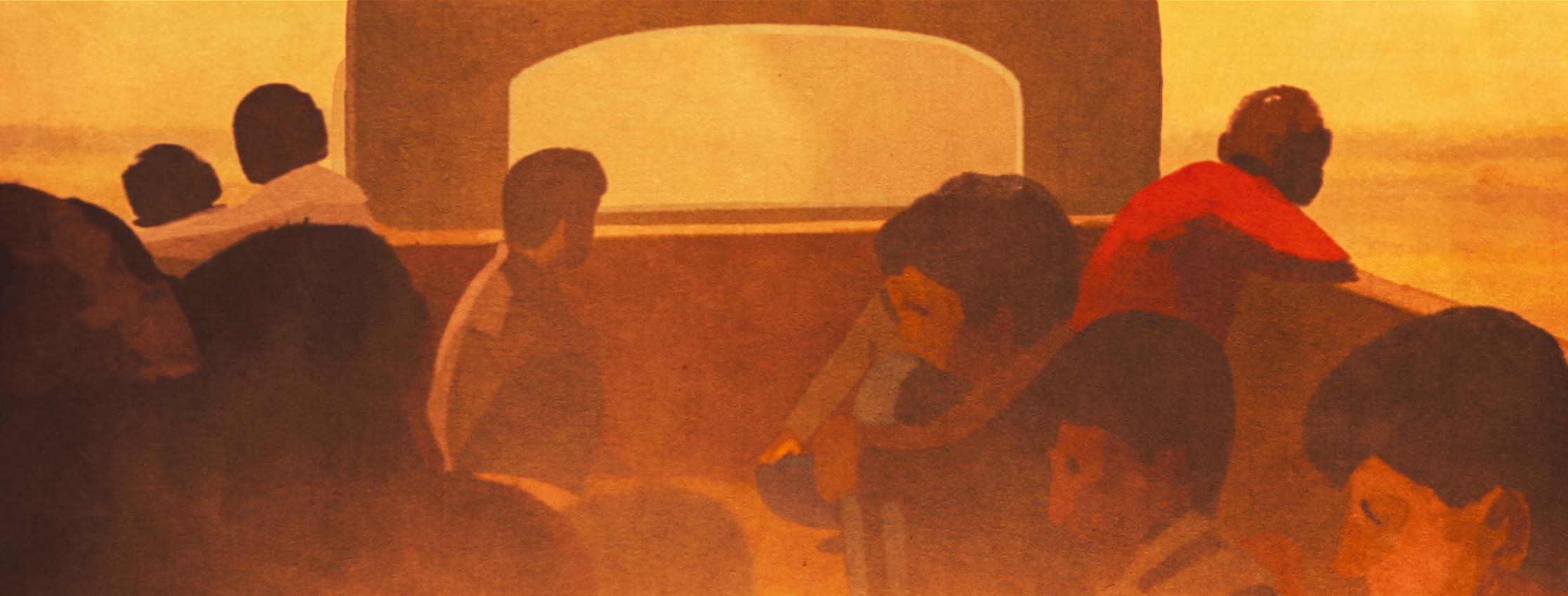 The rescued children sit together in the back of Kailash's truck — The Price of Free.