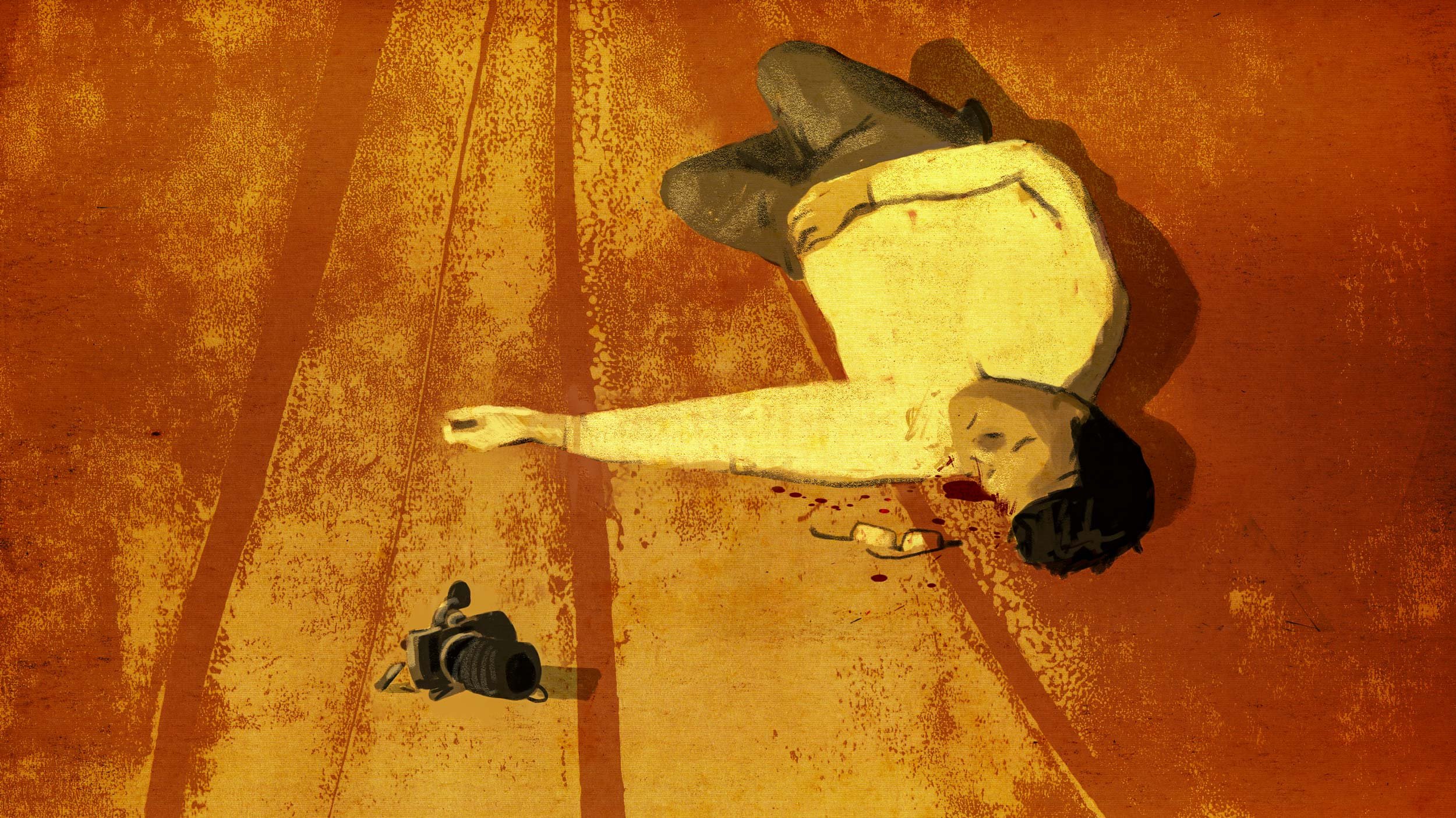 Kailash lies unconscious on the ground after the police take the children — The Price of Free.