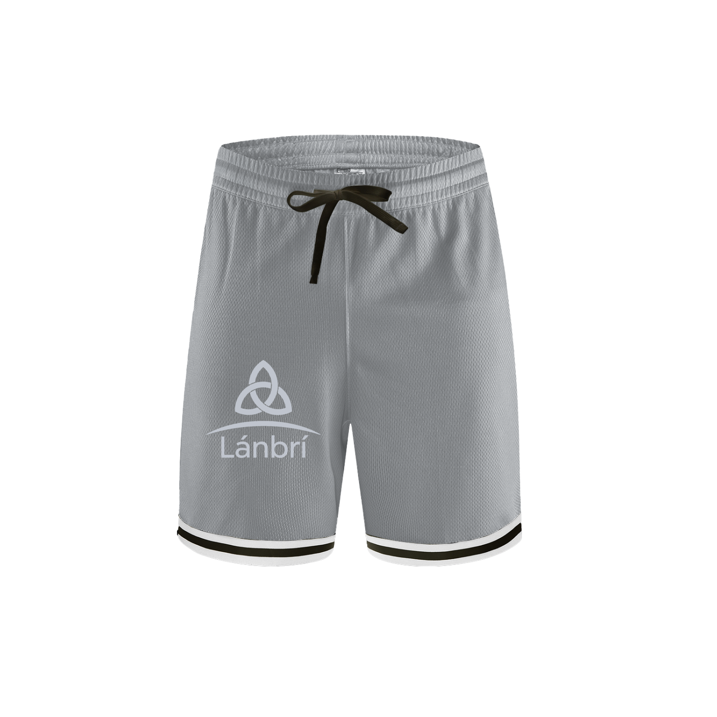 Lánbrí  Classic Stripe Trim Basketball Shorts