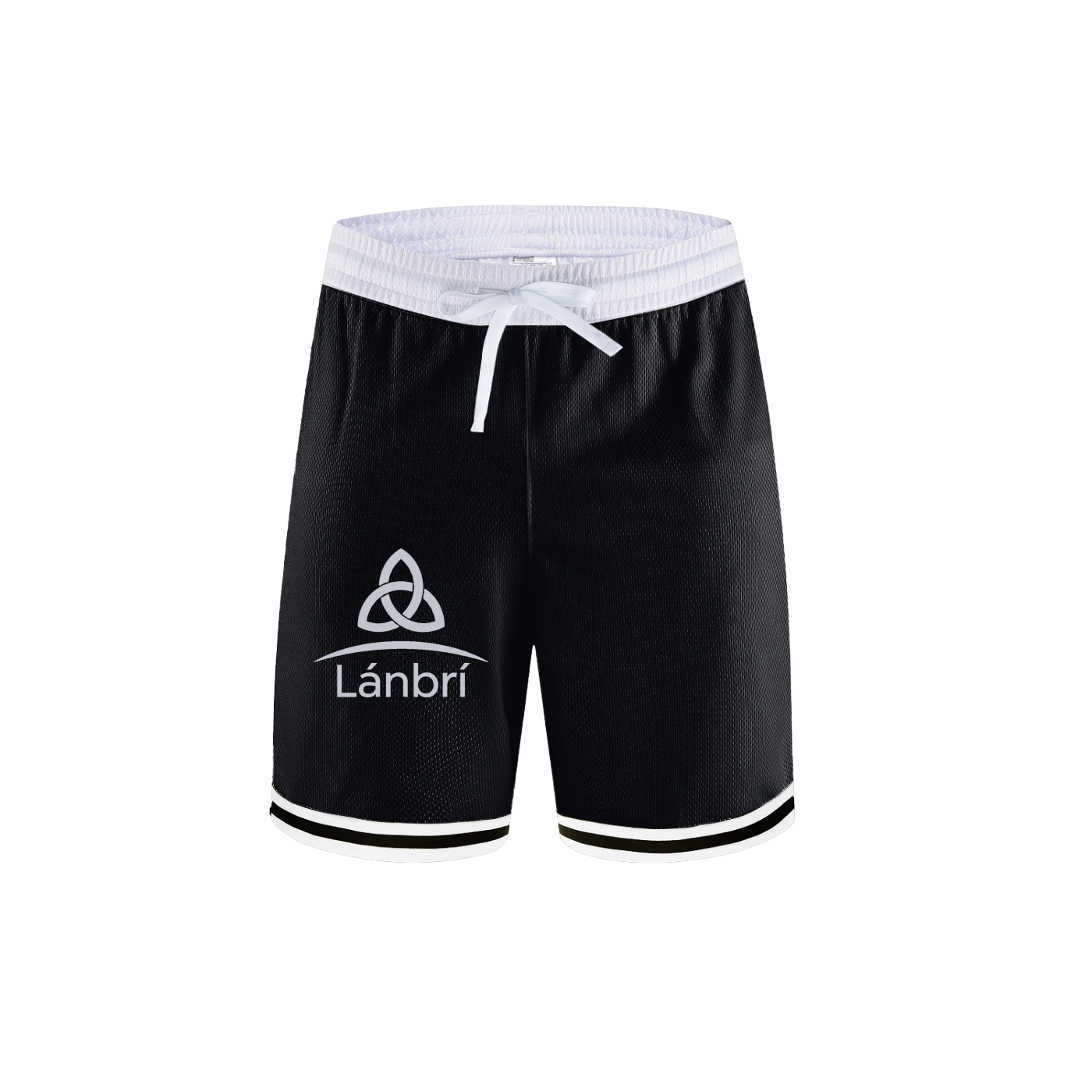 Lánbrí  Classic Stripe Trim Basketball Shorts