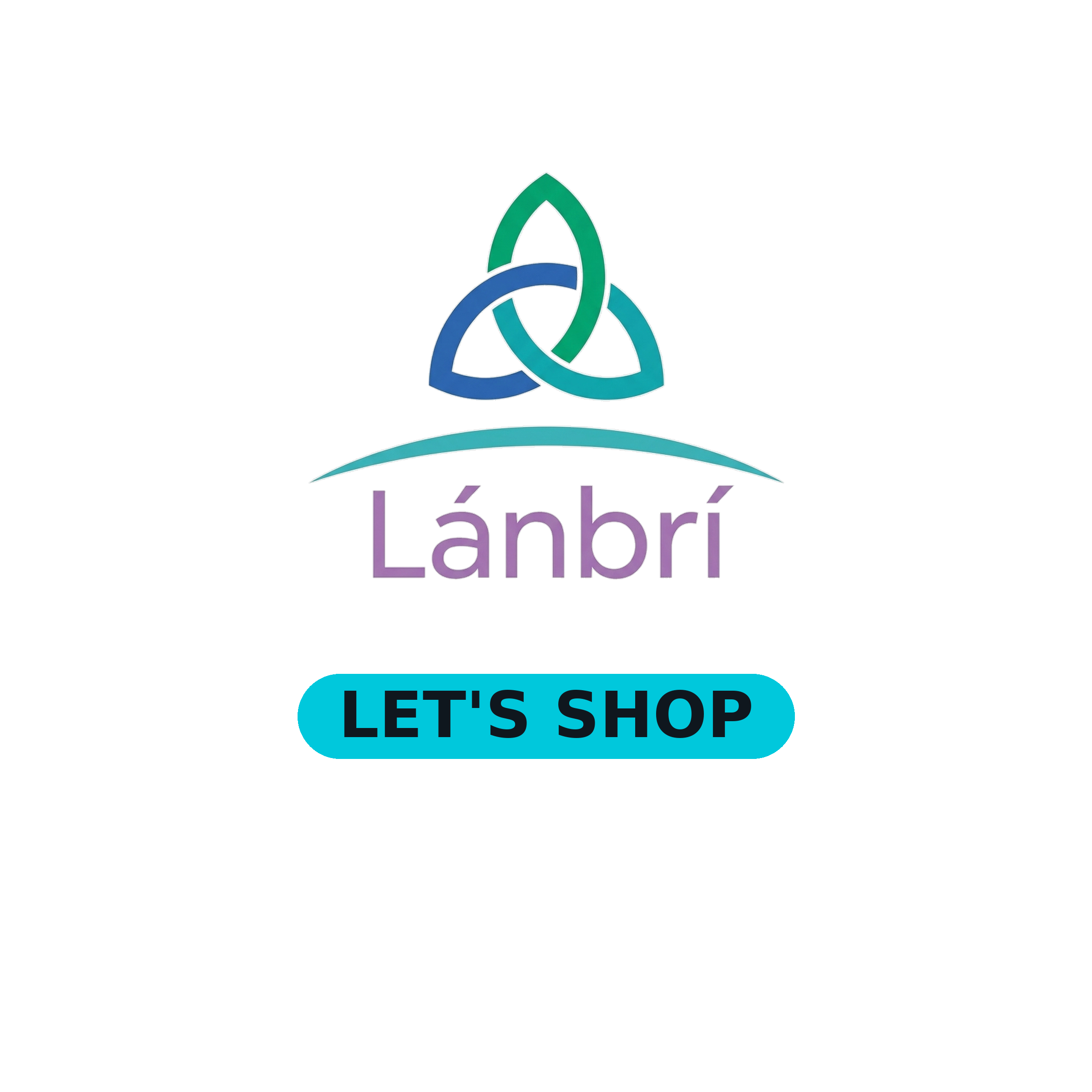 Sign with the text "LET'S SHOP" in large letters