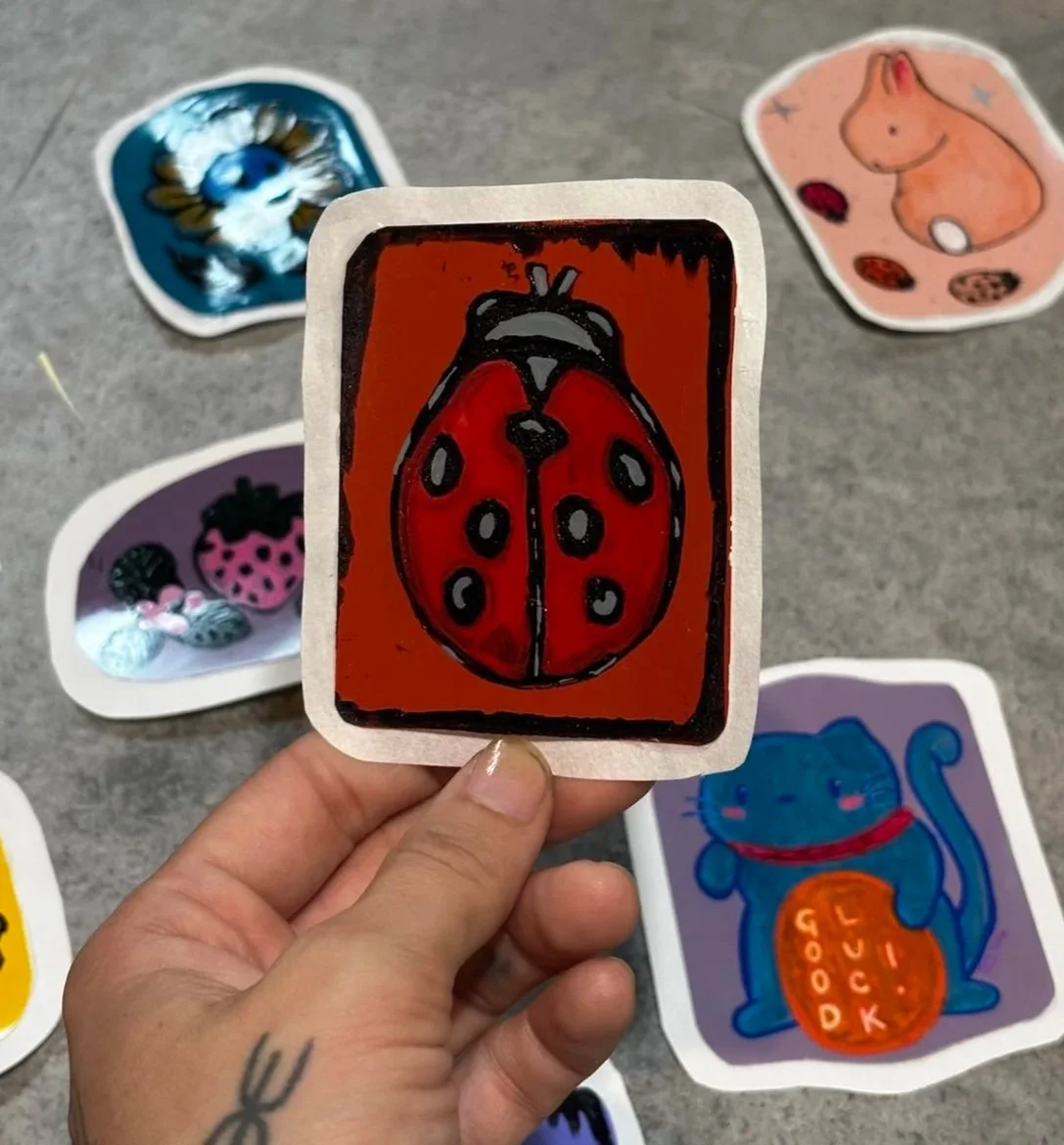Royal Red Ladybug Trading Card