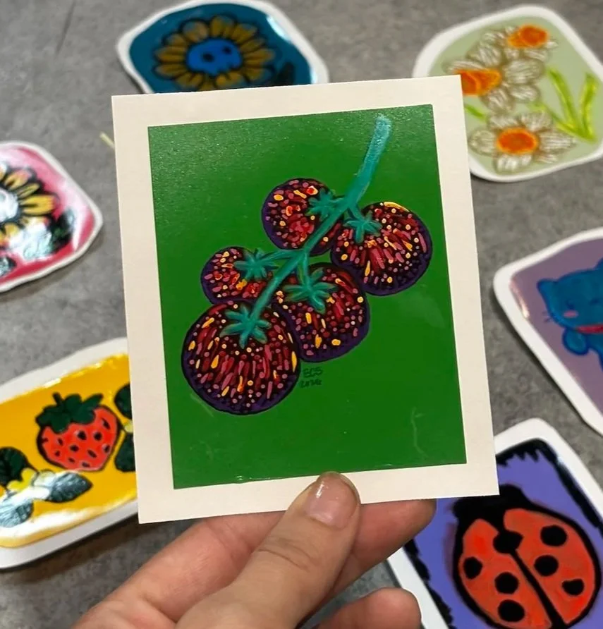 Black Strawberry Tomato Trading Card