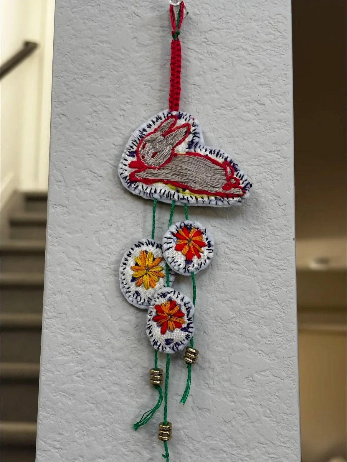 3 Marigolds Bunny Charm