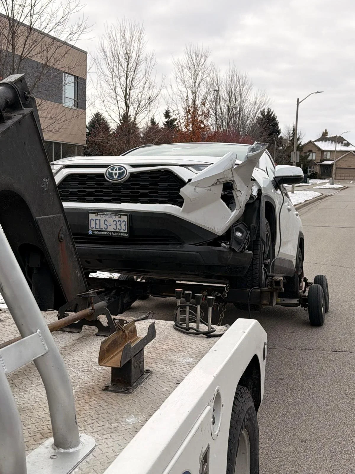 Accident damaged Toyota RAV4