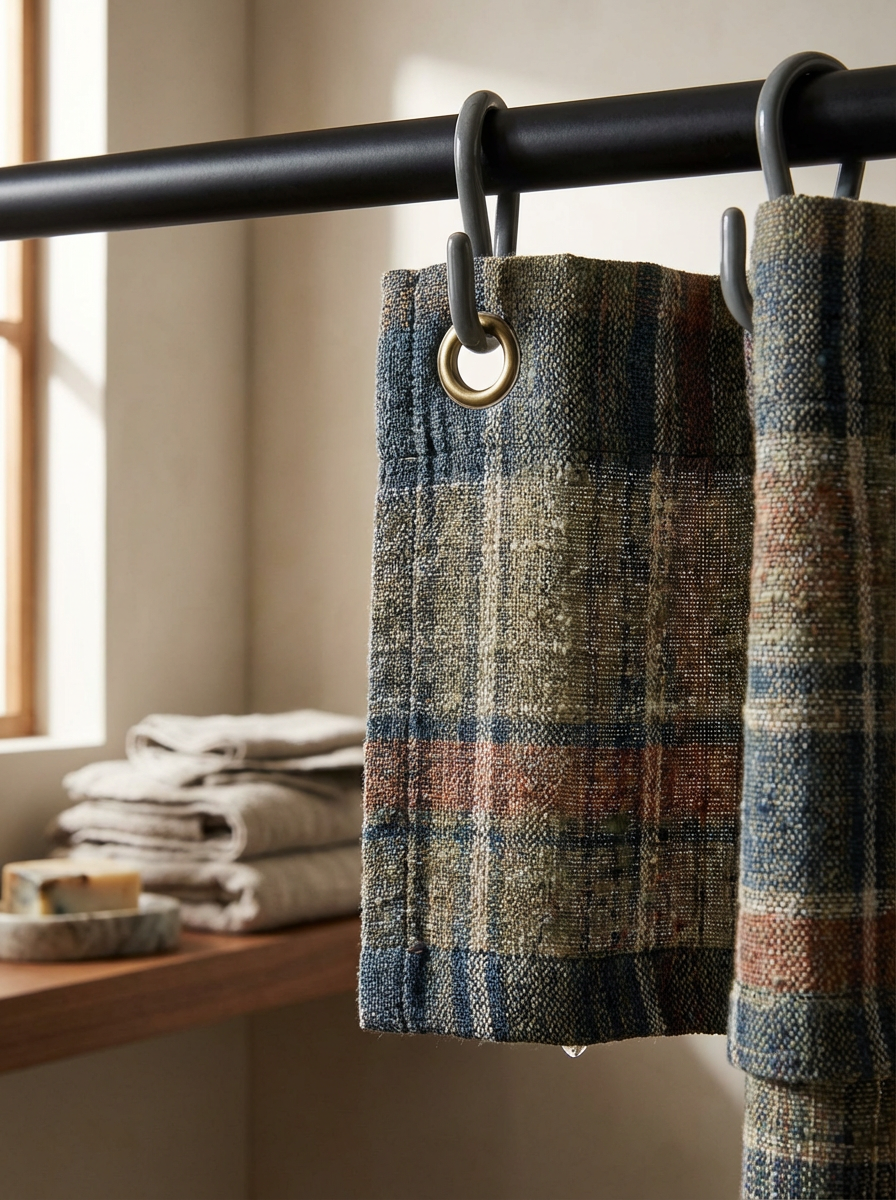 Woven Shower Curtain