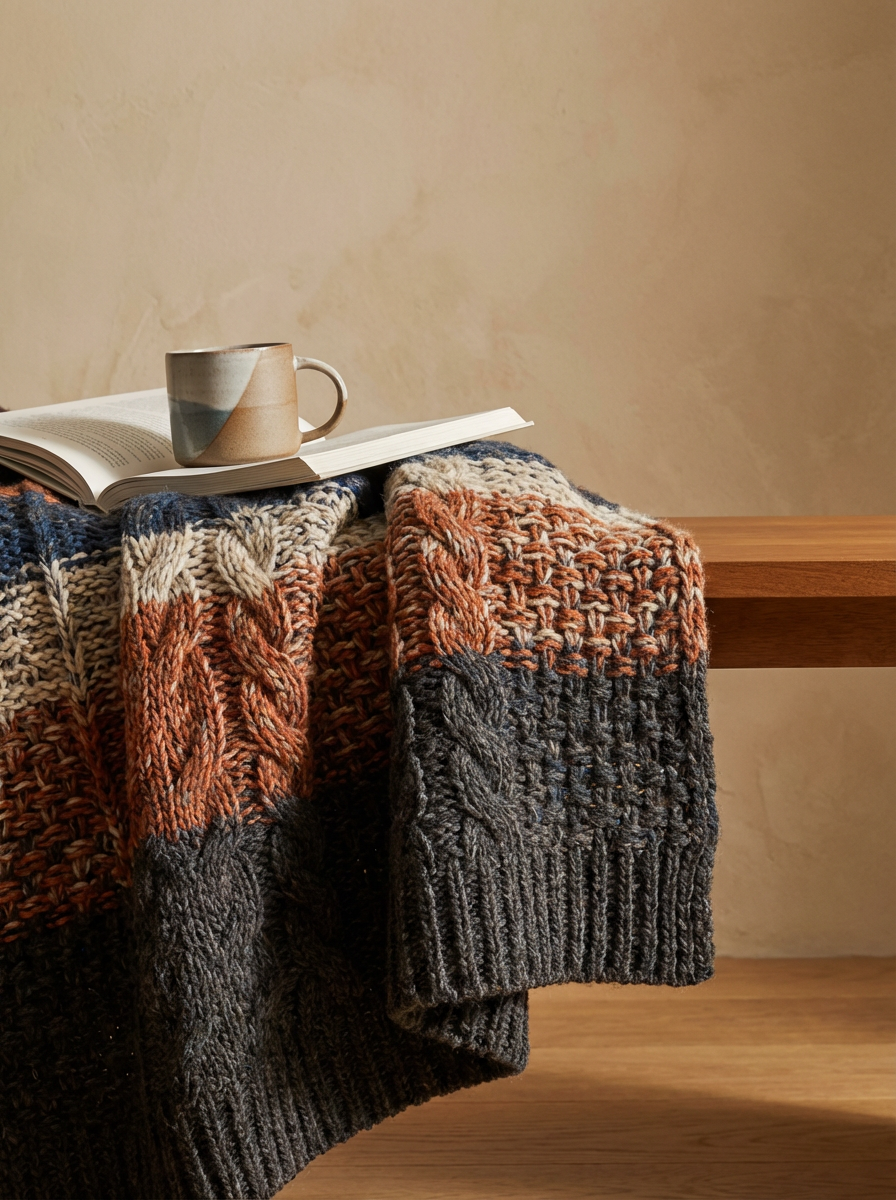 Knitted Throw Blanket